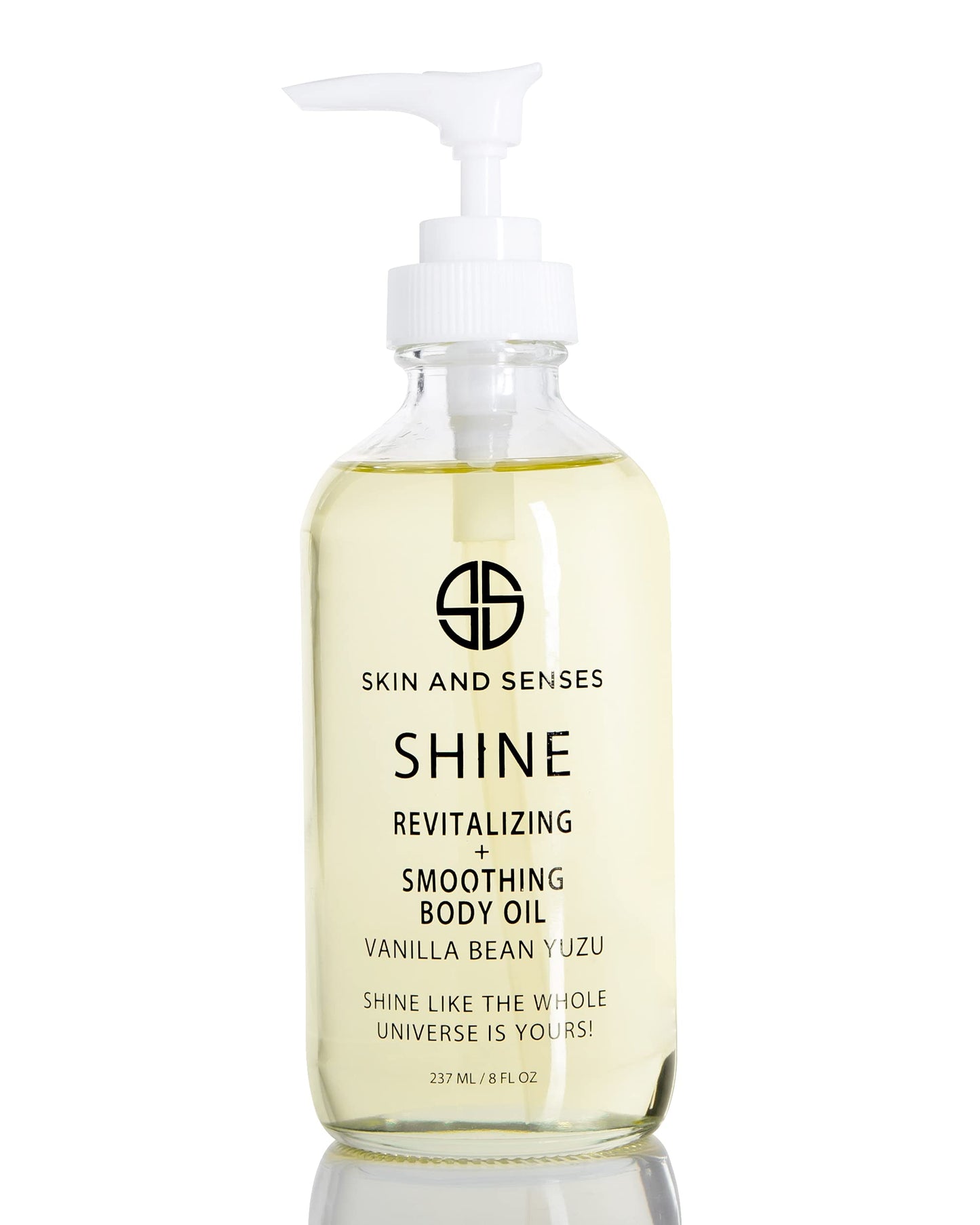 Skin And Senses Shine Body Oil Vanilla Bean Yuzu – 100% Natural