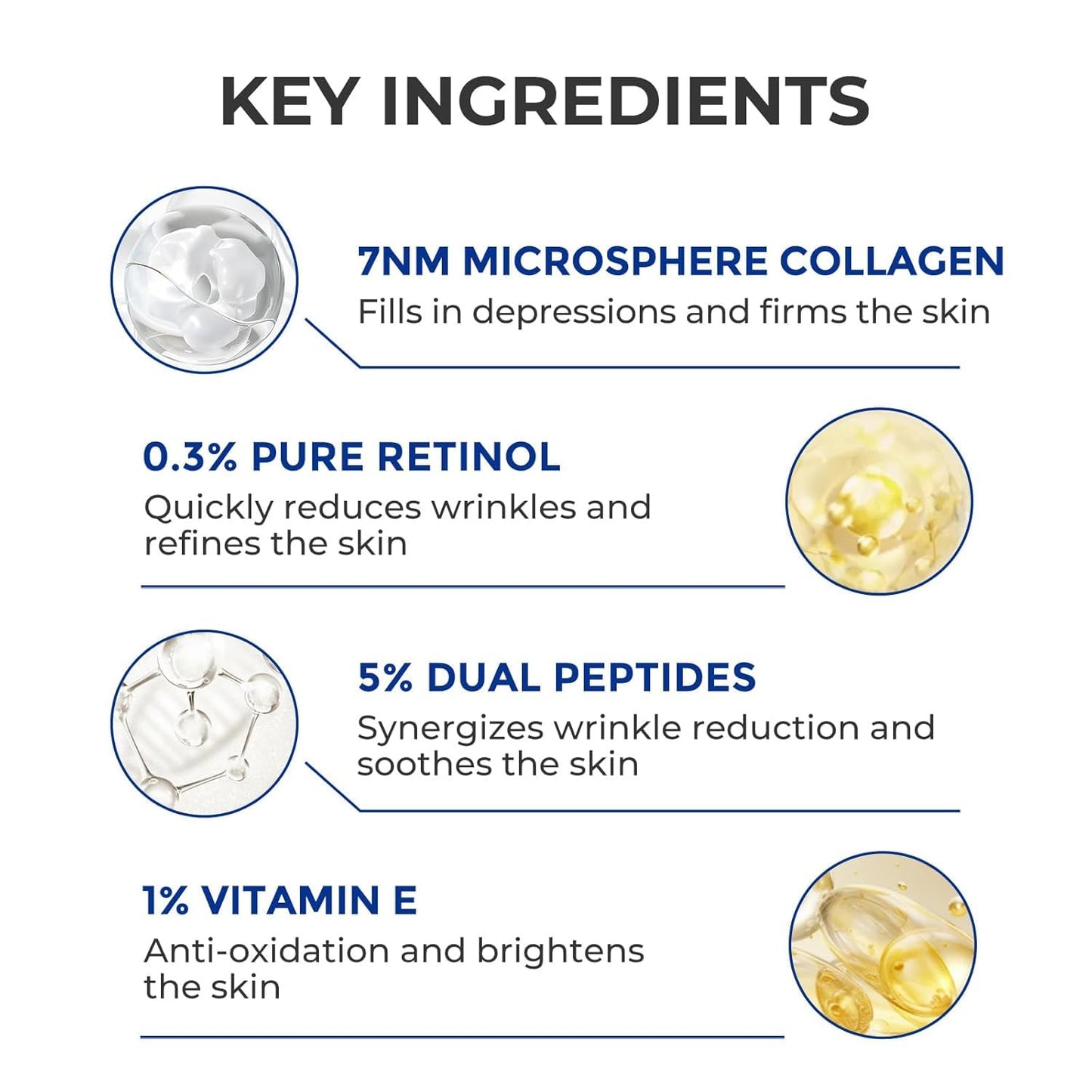 SKINERSE Retinol Serum for Face – Anti-Aging, Vitamin E, Pore Minimizer, 1 oz