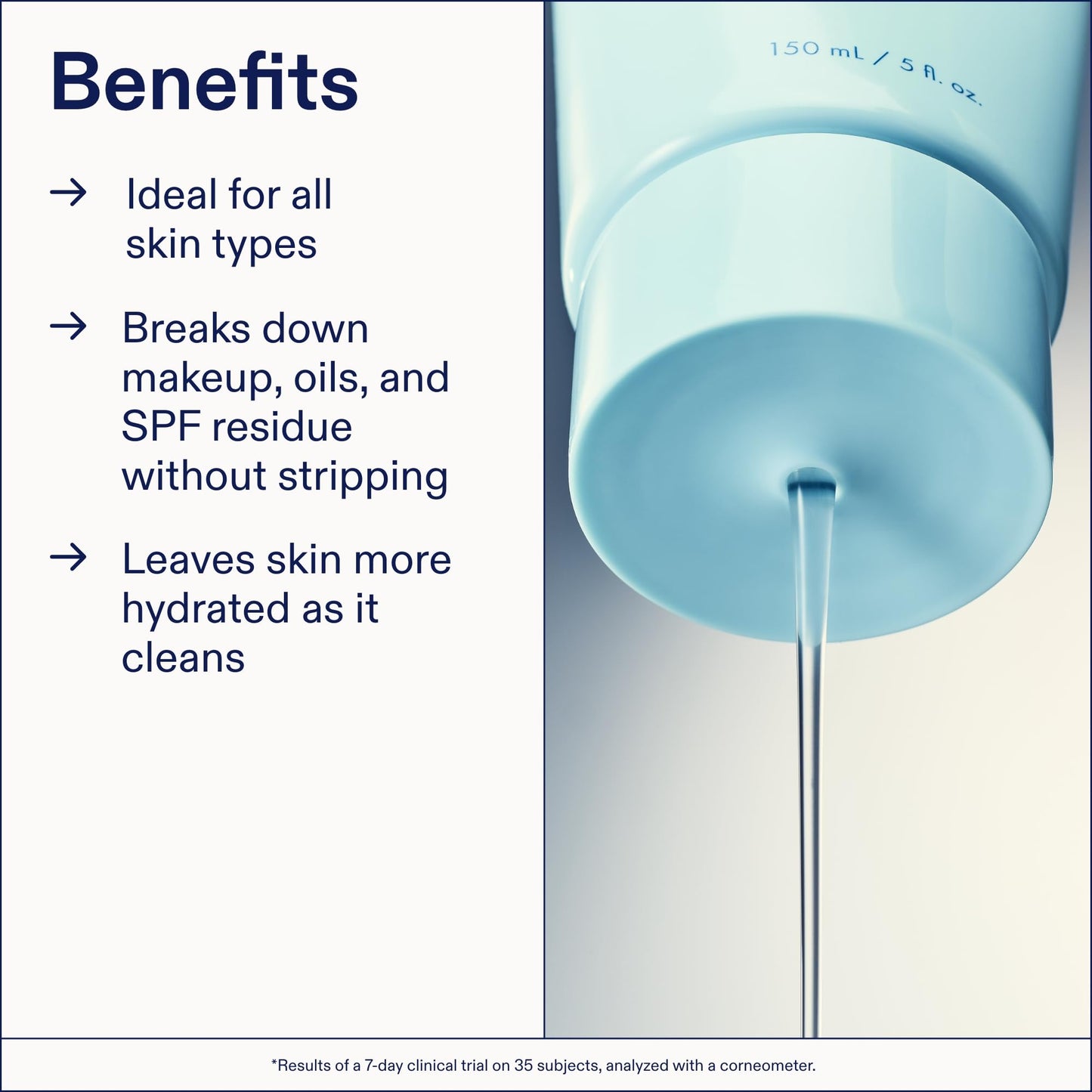 Skinfix Ceramide + Ectoin Gentle Gel Cleanser – 5 oz | Removes Makeup & SPF | Vegan & Cruelty-Free