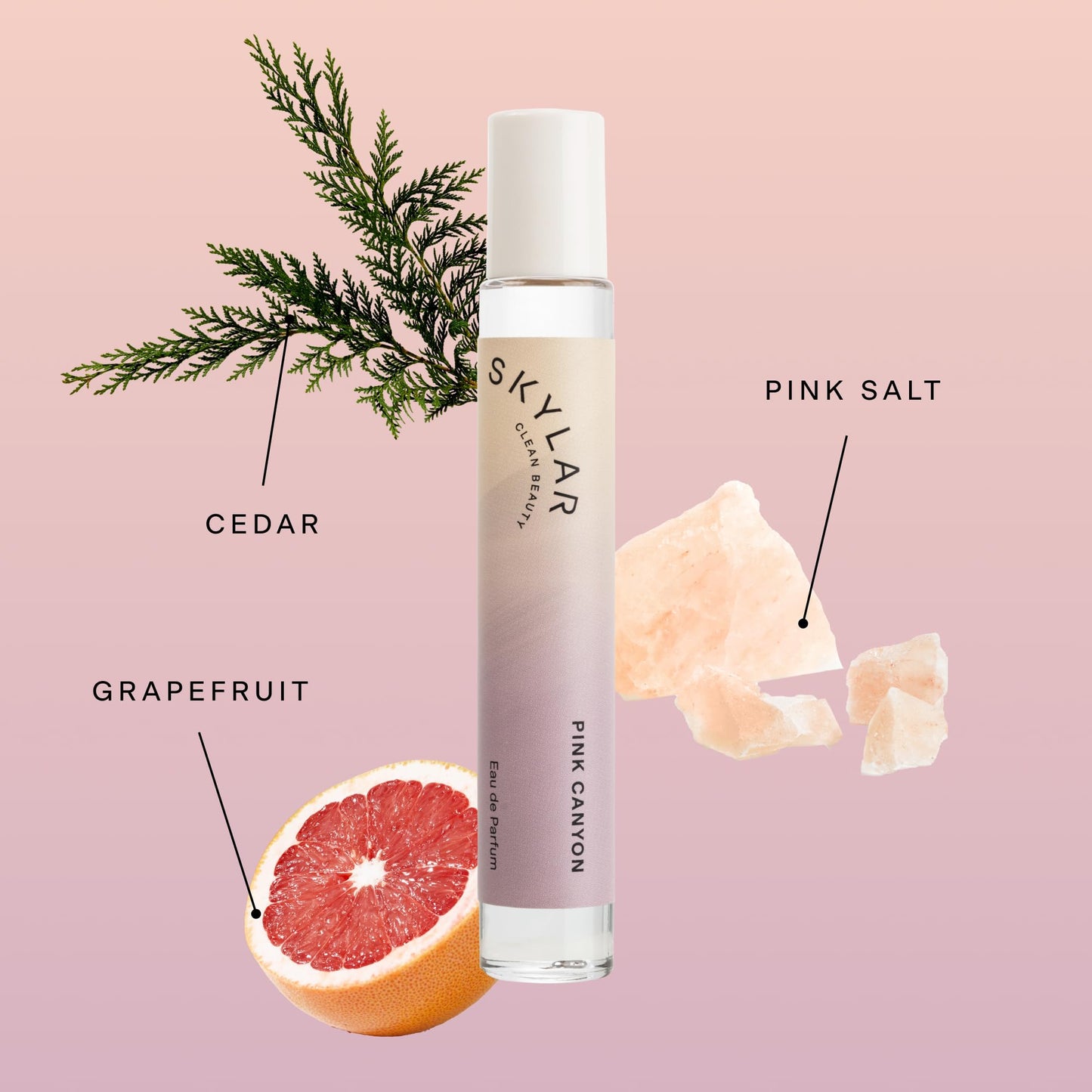 Skylar Pink Canyon Eau de Parfum – Clean, Hypoallergenic & Vegan (10mL)