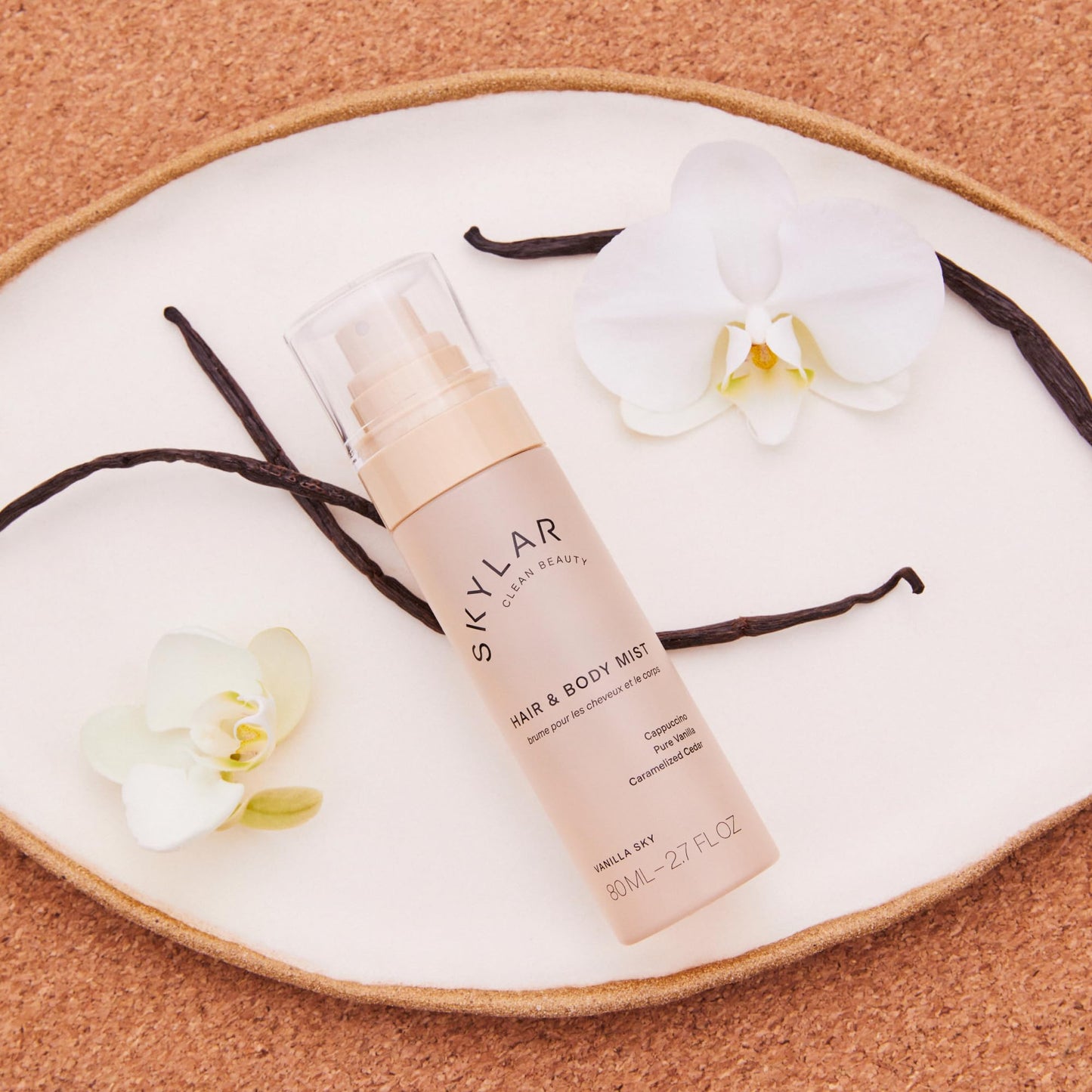 Skylar Vanilla Sky Hair & Body Mist — Hypoallergenic, Vegan, Clean Fragrance (80 ml)