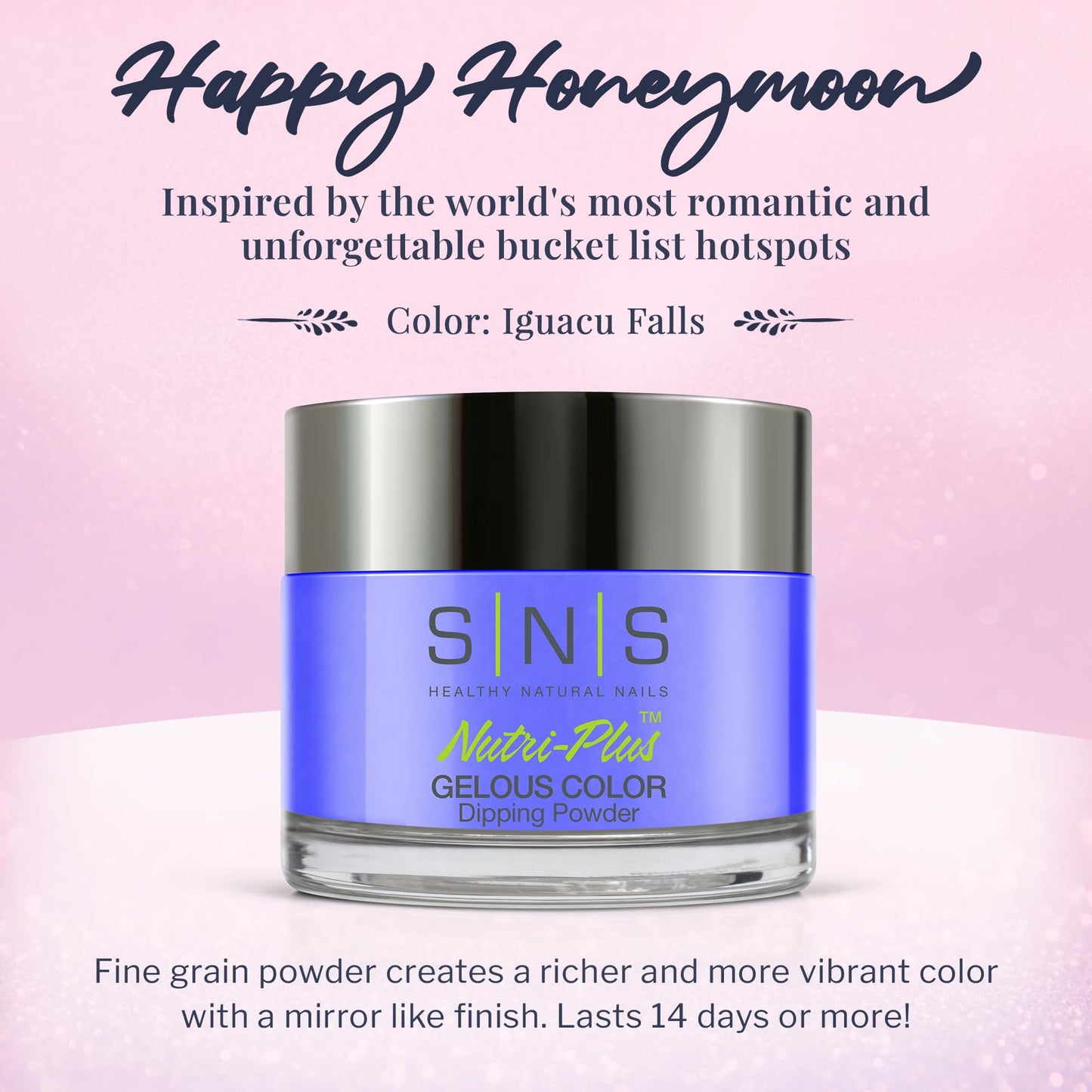 SNS Nail Dip Powder Iguacu Falls – Long-Lasting Color, Low Odor, No UV Lamp Needed (1.5 oz)