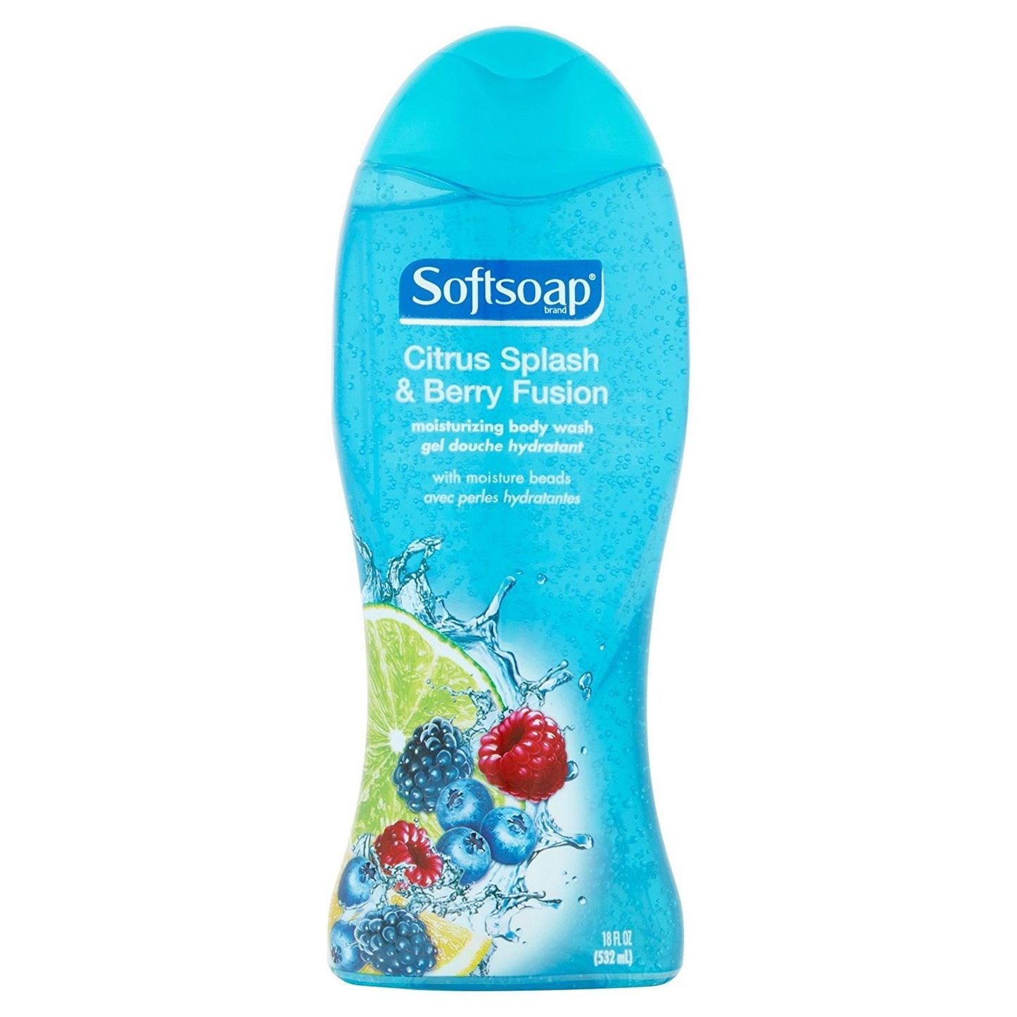 Softsoap Moisturizing Body Wash – Citrus Splash & Berry Fusion | Pack of 3, 18 oz Bottles