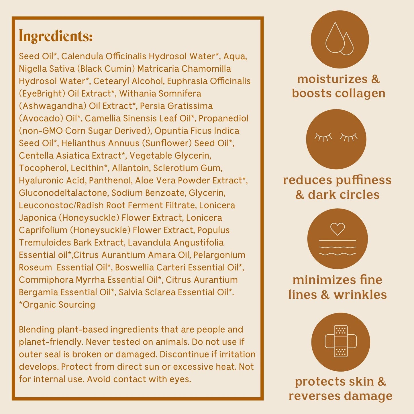 Solluna by Kimberly Snyder Anti-Aging Eye Cream – Plant-Based Under Eye Treatment with Hyaluronic Acid, Ashwagandha, Calendula & Eyebright (0.5oz)