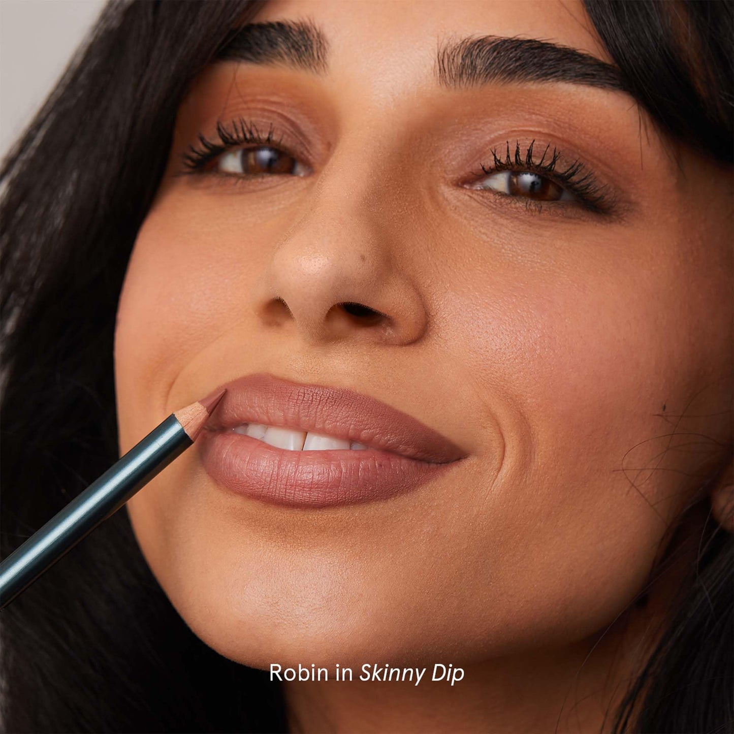 SOSHE Beauty Soft Glide Lip Liner Skinny Dip Cool Nude | Hydrating, Smooth, Cruelty-Free, Plastic Negative