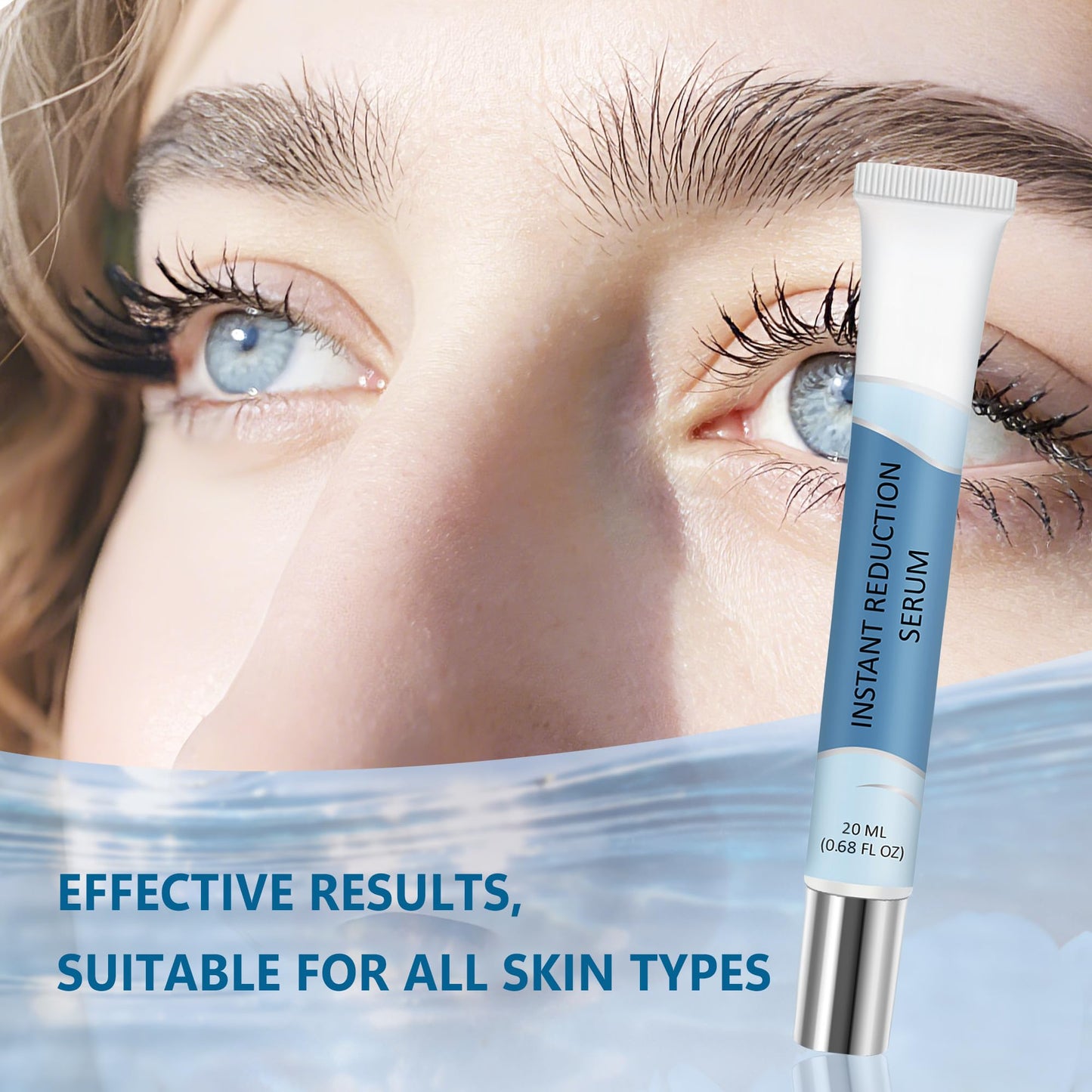 Sounece Instant Eye Lift Serum – 20ML | Visibly Reduces Under-Eye Bags, Dark Circles & Puffiness