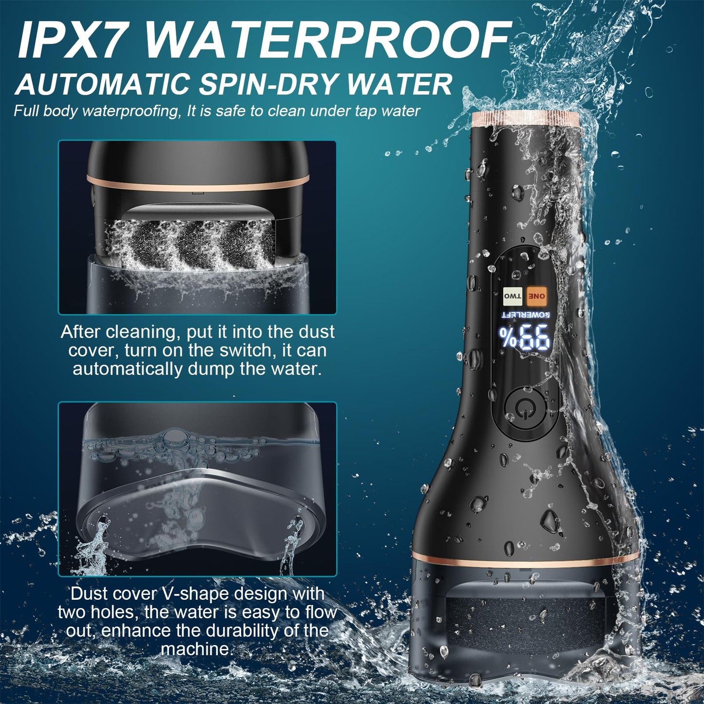 Spriak 16-in-1 Electric Callus Remover Kit – Rechargeable Foot Care Tool for Home Pedicure