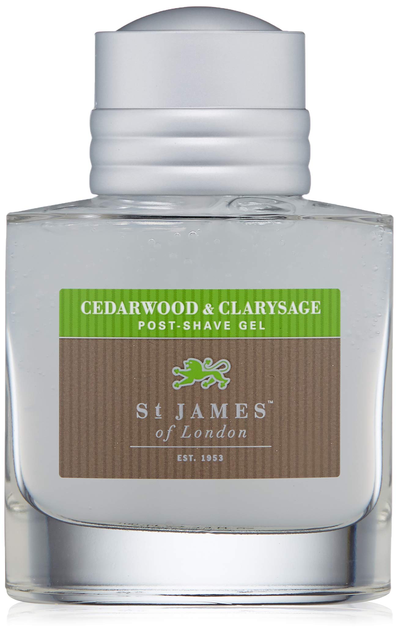 St James of London Cedarwood & Clarysage Post Shave Gel – Alcohol-Free Moisturizer, 3.4 oz (100 ml)