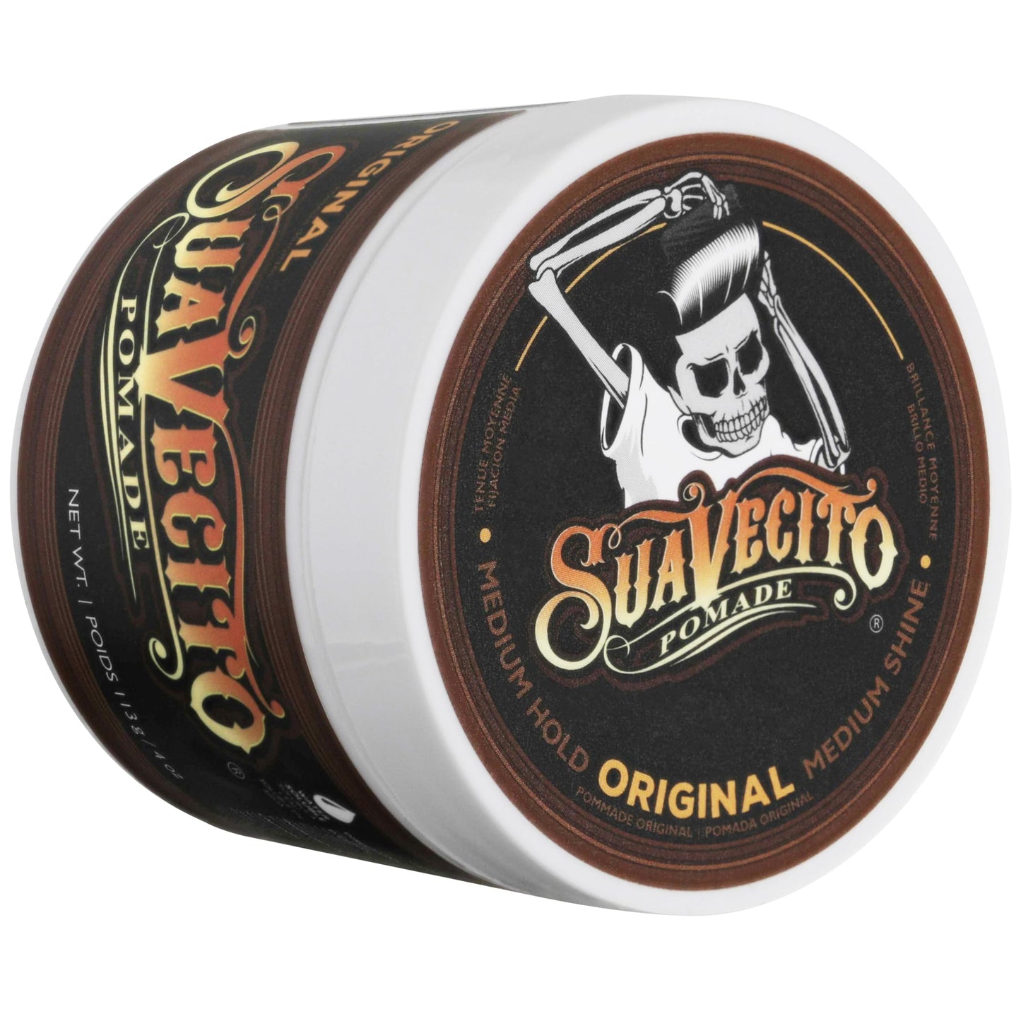 Suavecito Pomade Original Hold 4 oz – 3 Pack | Medium Hold, Water-Based, Flake-Free