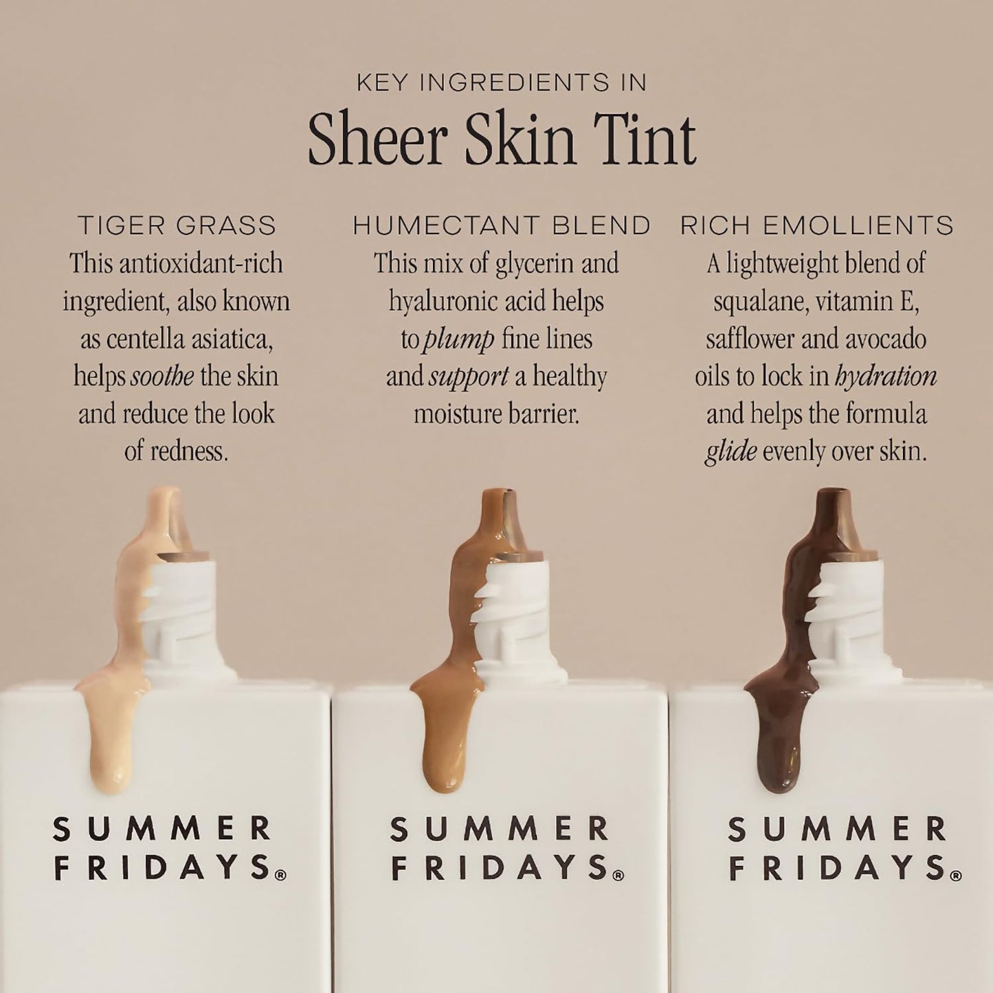 Summer Fridays Sheer Skin Tint with Hyaluronic Acid – Shade 7 (Medium Deep, Golden Neutral)
