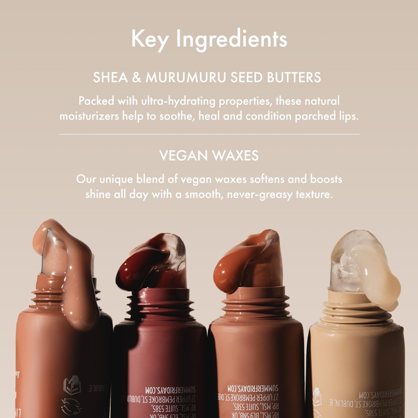 Summer Fridays Tinted Lip Butter Balm - Brown Sugar | Vegan Lip Moisturizer with Sheer Tint