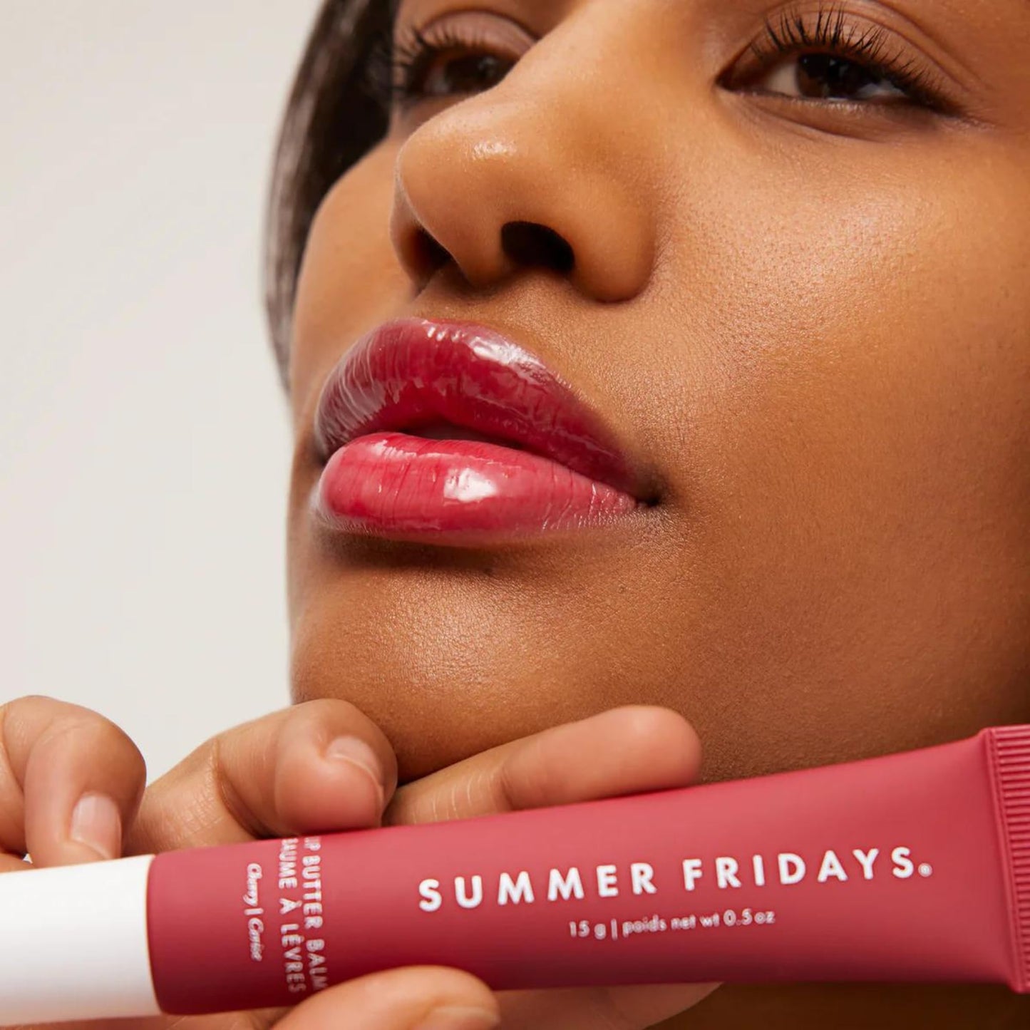 Summer Fridays Tinted Lip Butter Cherry | Conditioning Vegan Lip Balm for Instant Moisture & Shine (.5 oz)