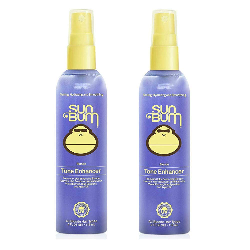 Sun Bum Blonde Tone Enhancer - 2 Pack | Paraben, Gluten & Cruelty Free Purple Leave-In for Blondes