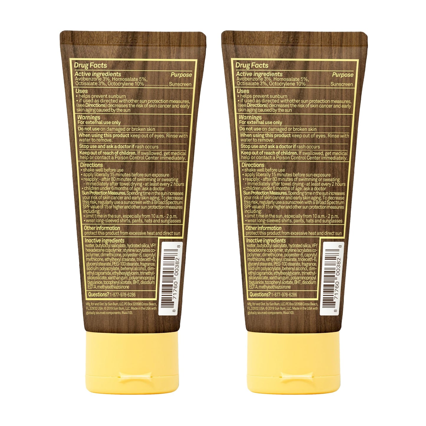 Sun Bum Original SPF 30 Sunscreen Lotion – Vegan, Hawaii 104 Reef Act Compliant, Broad Spectrum UVA/UVB (3 oz Pack of 2)