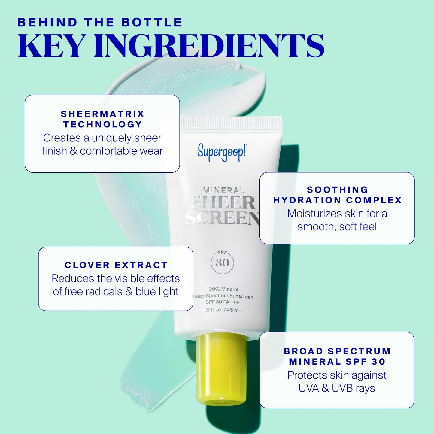 Supergoop! Mineral Sheerscreen SPF 30 PA+++ – 2-Pack Mineral Sunscreen + Primer, Satin Finish
