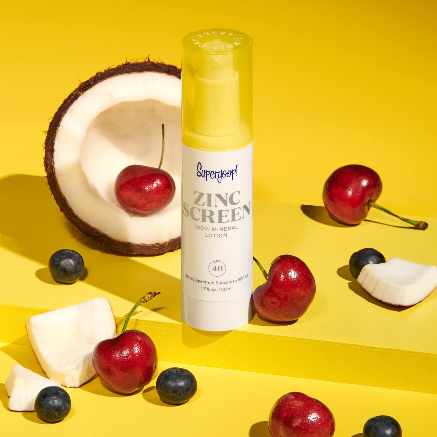 Supergoop! Zincscreen SPF 40 PA+++ Mineral Face Lotion with Pink Hue – Non-Nano Zinc Oxide