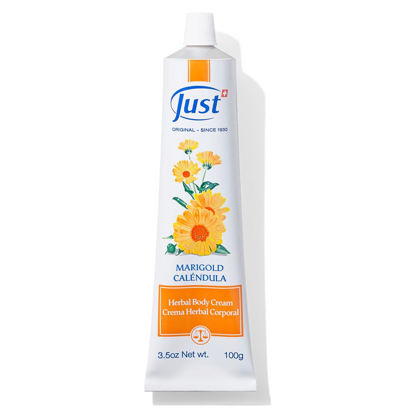 SwissJust Cream 100ml with Marigold Extract – Nourishing Skin Cream for Elasticity, Scars & Stretch Marks