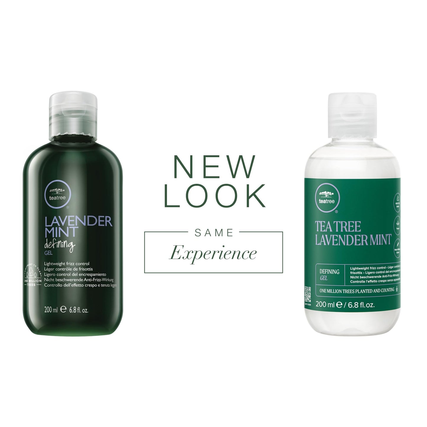 Tea Tree Lavender Mint Defining Gel – Lightweight Frizz Control for Coarse, Curly & Dry Hair (6.8 fl oz)