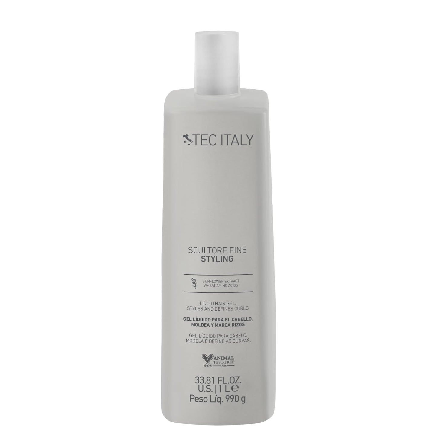 Tec Italy Scultore Fine Styling Liquid Hair Gel 1L | Curl Definition, Body & Shine