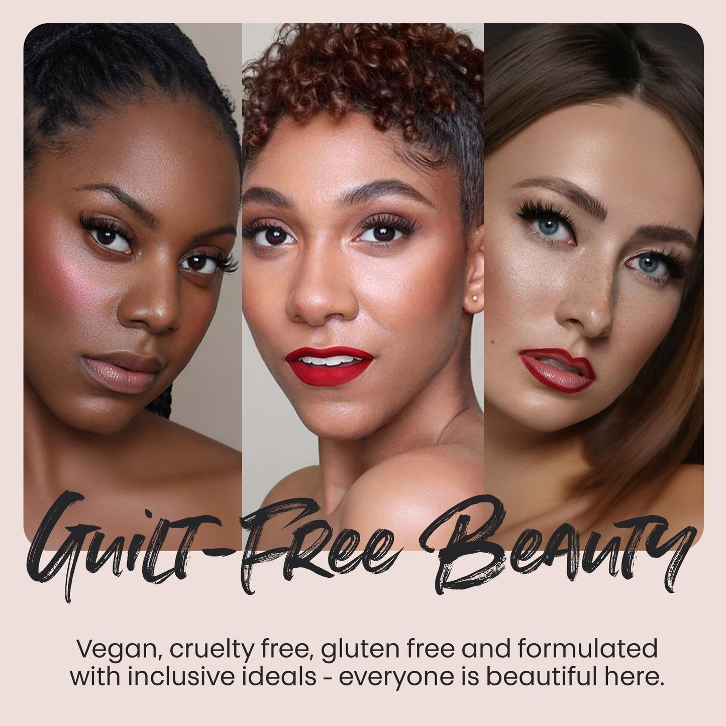 The Lip Bar Vegan Lip Kit — 3-Piece Set with Straight Face Liner, Bawse Lady Matte Lipstick, Minimalist Clear Gloss
