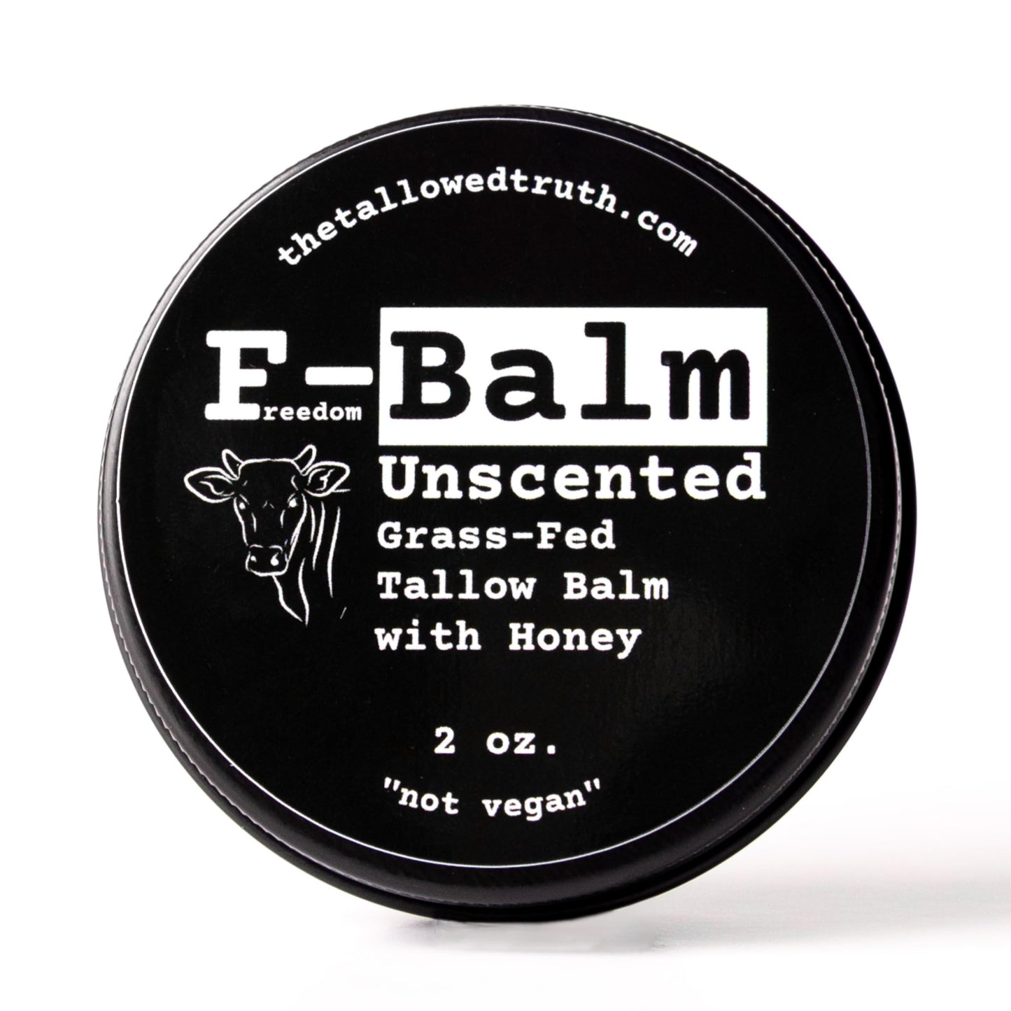 The Tallowed Truth F-Balm Tallow – Grass-Fed & Grass-Finished, 5-Ingredient All-Purpose Balm – 2 oz – Made in Canada