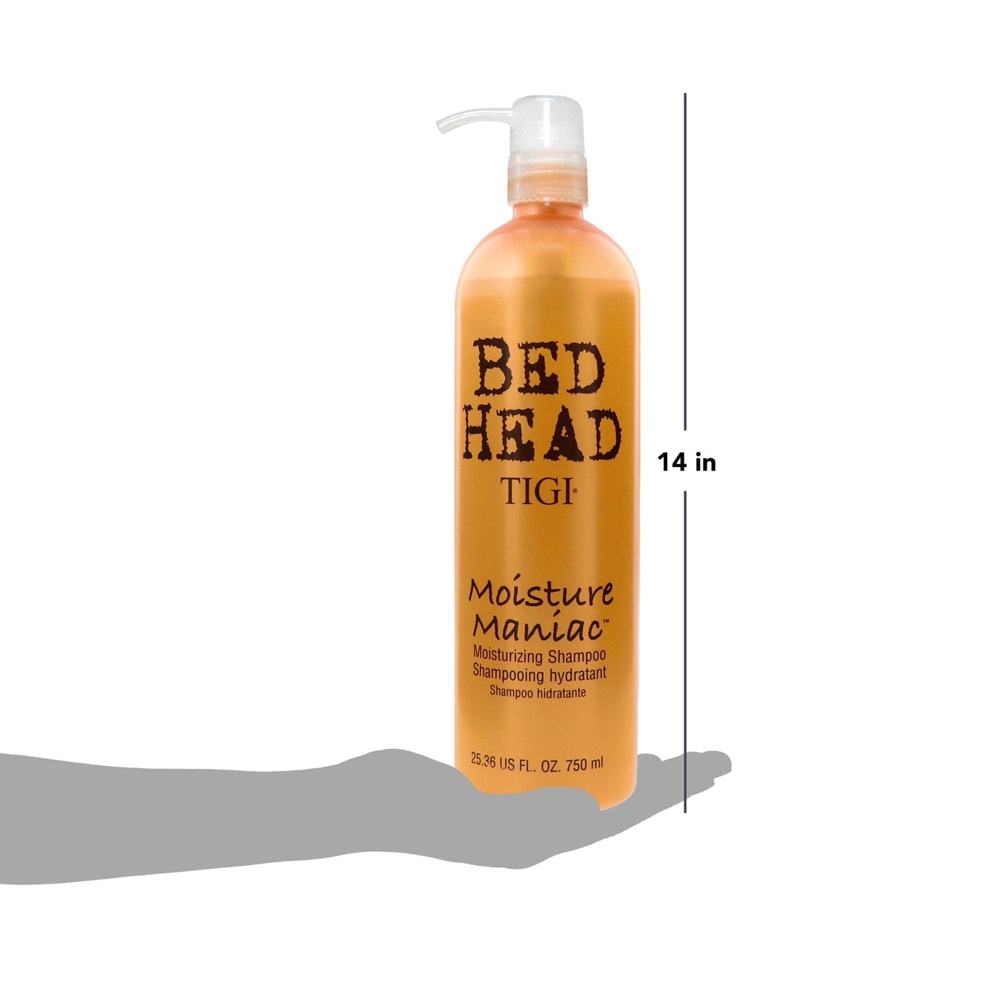 TIGI Bed Head Moisture Maniac Shampoo – Lightweight Hydration, Shine & Smoothness for All Hair Types, 25.36 oz