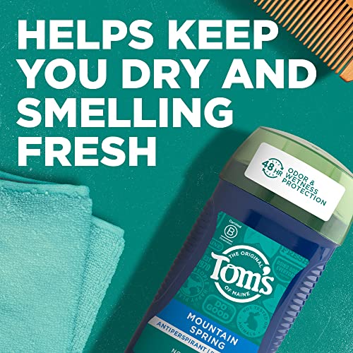 Tom's of Maine Mountain Spring Antiperspirant for Men – 3-Pack, 2.8 oz each