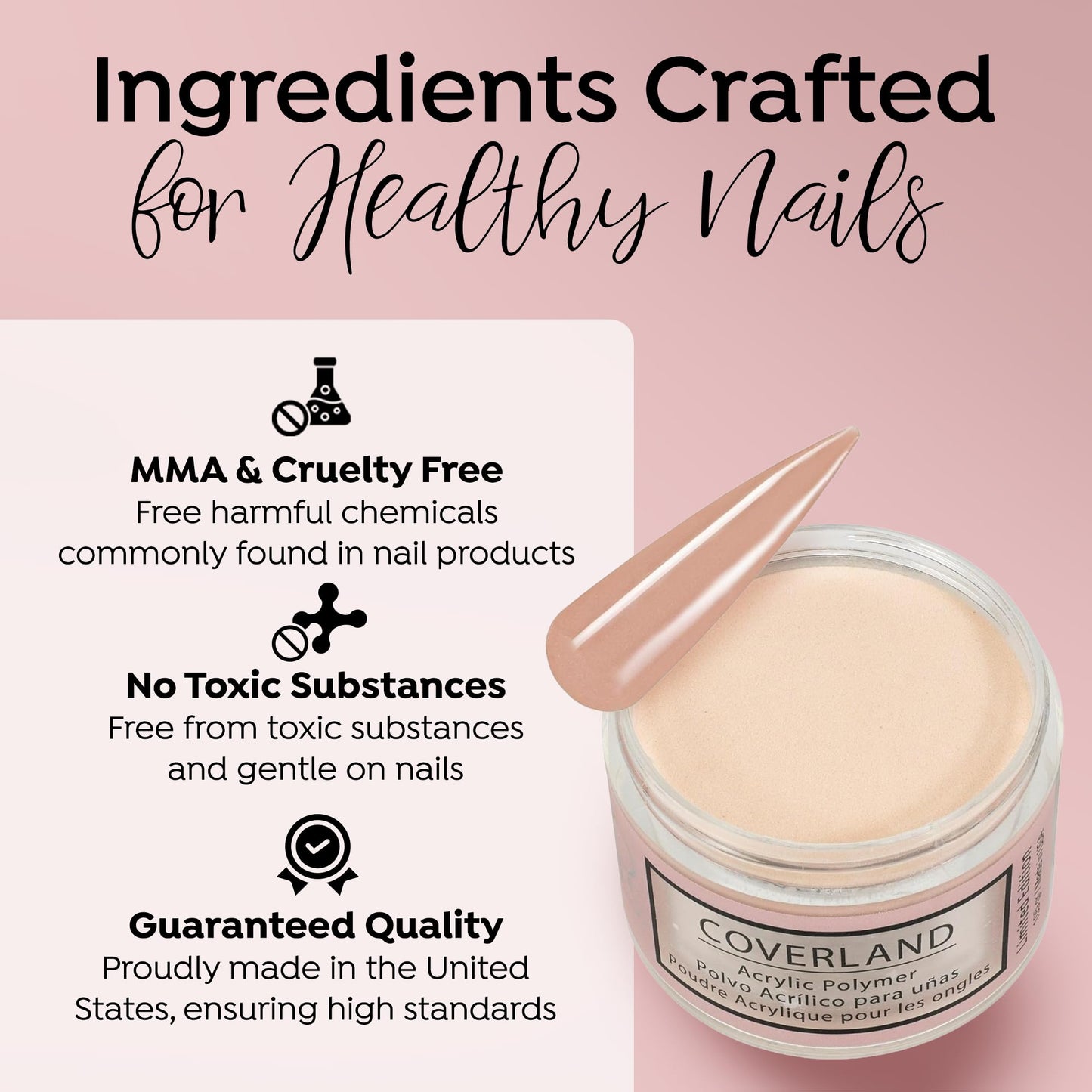 TONES Coverland Acrylic Powder 3.5oz On Fleek – Limited Edition
