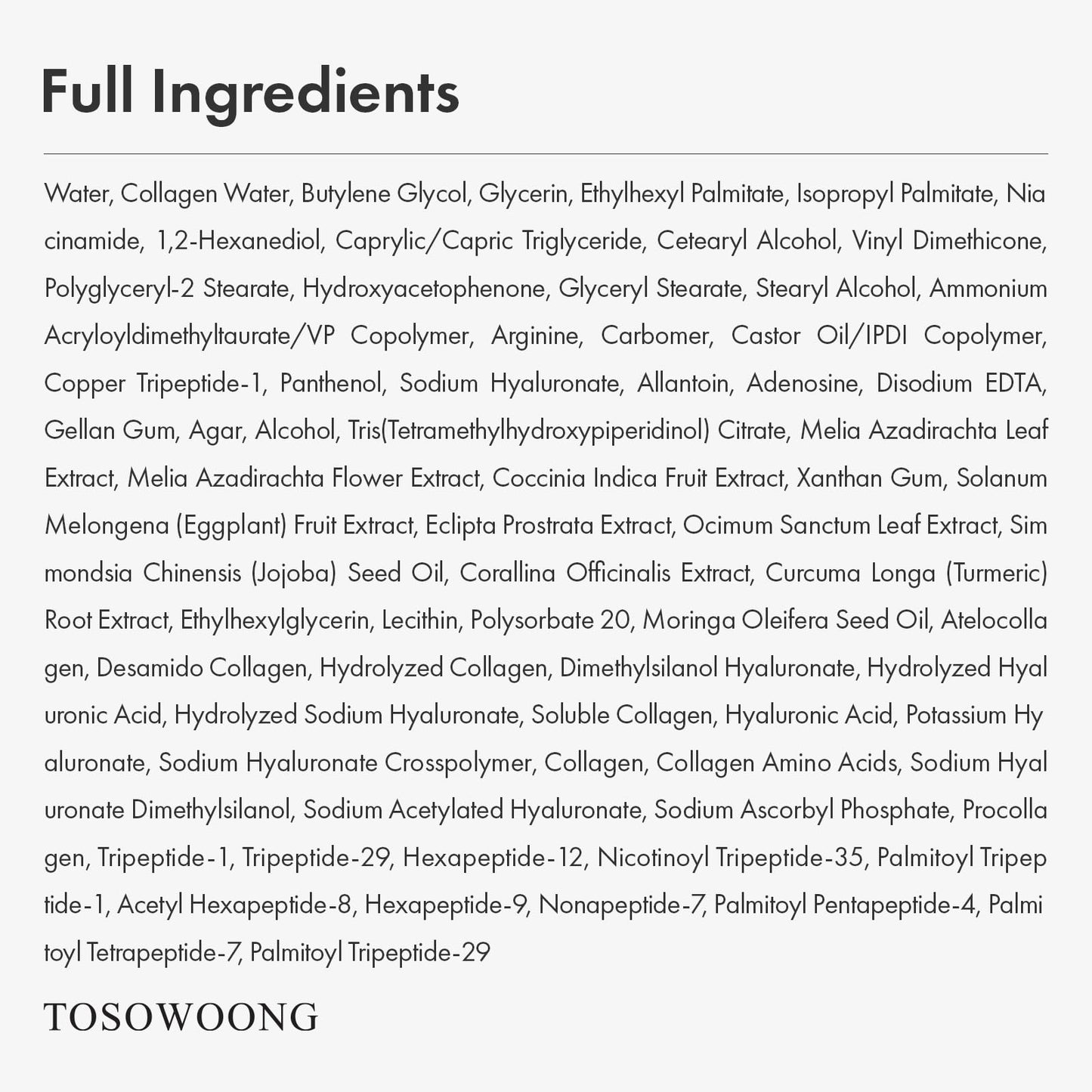 TOSOWOONG Copper Peptide 12 Cream – 99% Pure Copper Tripeptide-1, 12-Peptide Anti-Aging, 50ml