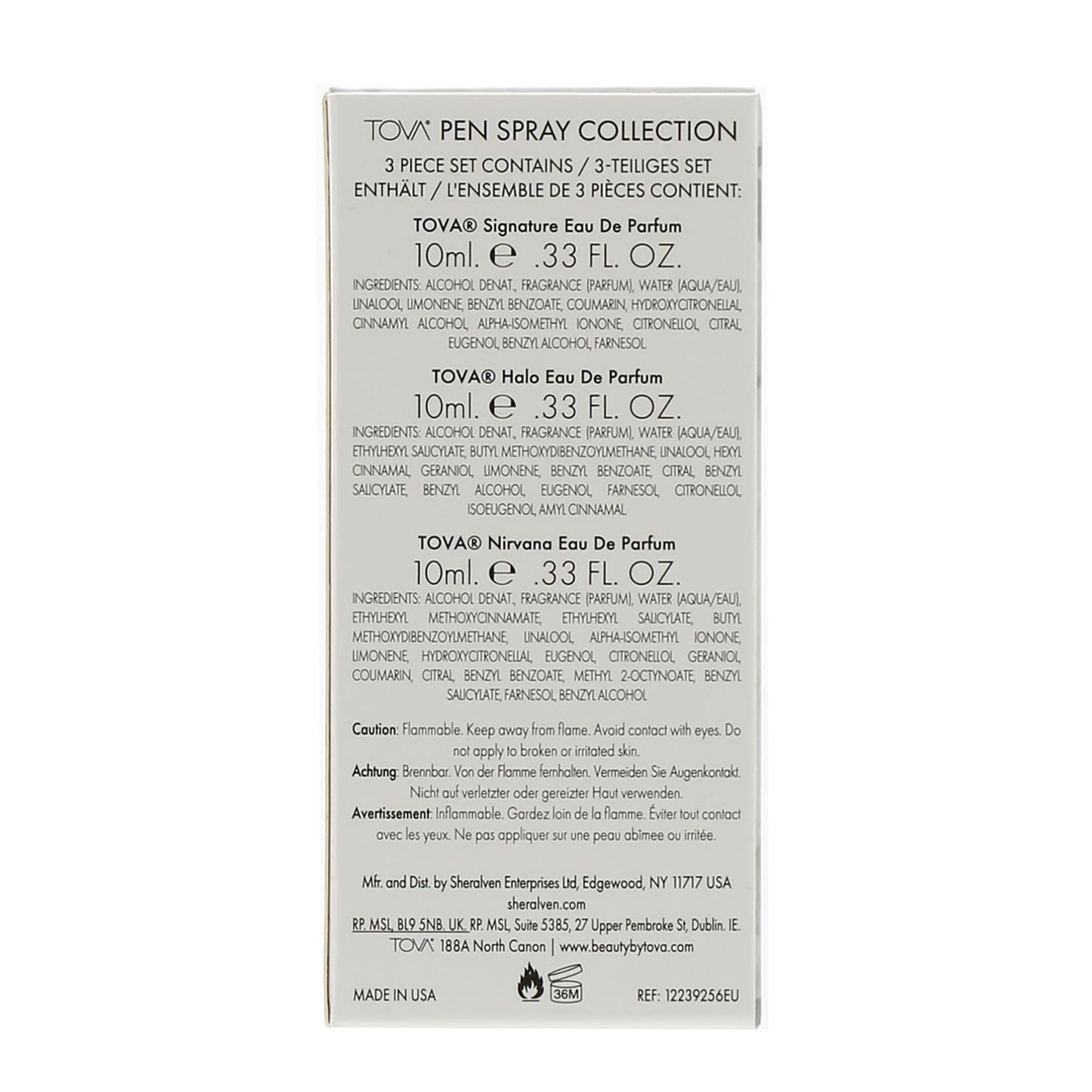 Tova Pen Spray Collection: Signature, Halo & Nirvana — 0.33 oz Set