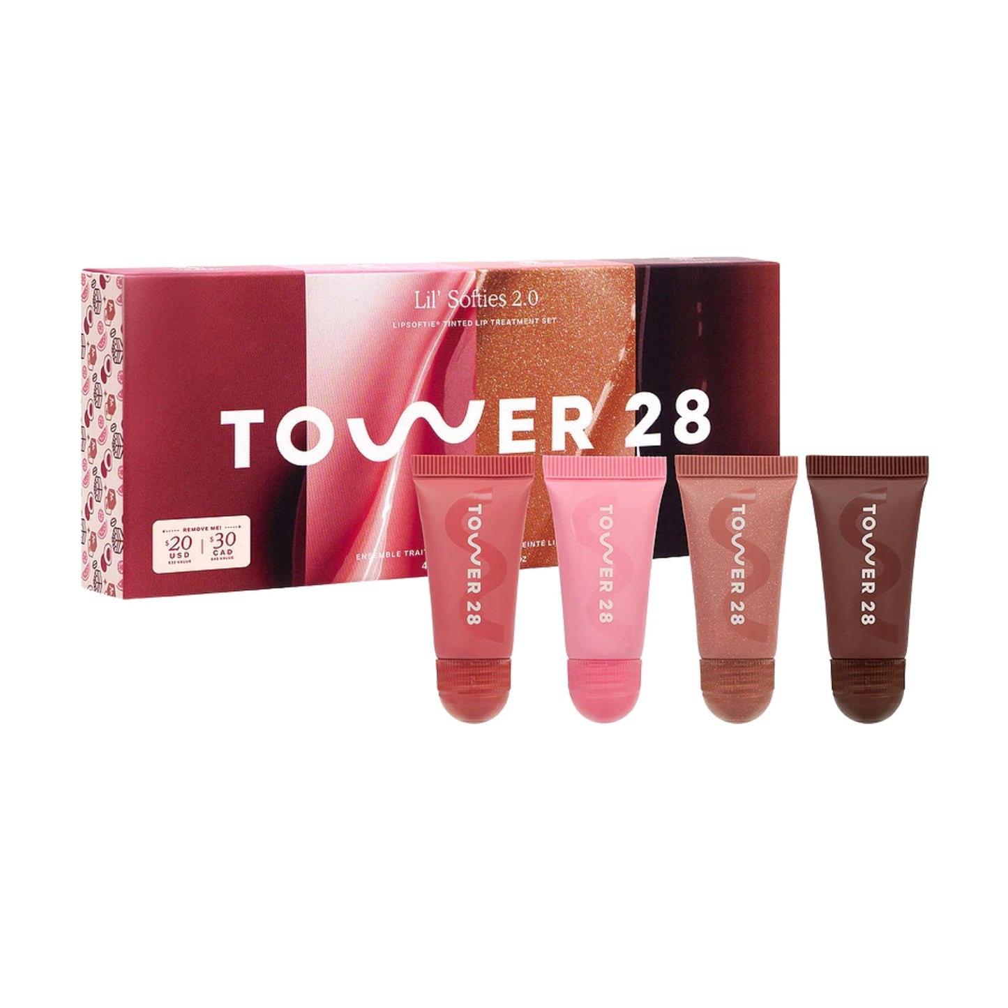 Tower 28 Beauty Mini Lil Softies Tinted Lip Treatment Set | Limited-Edition Four Minis