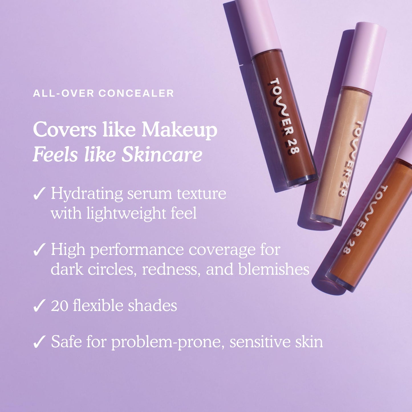 Tower 28 Swipe Serum Concealer – Hydrating Medium-Full Coverage (Shade 6.0 IE)