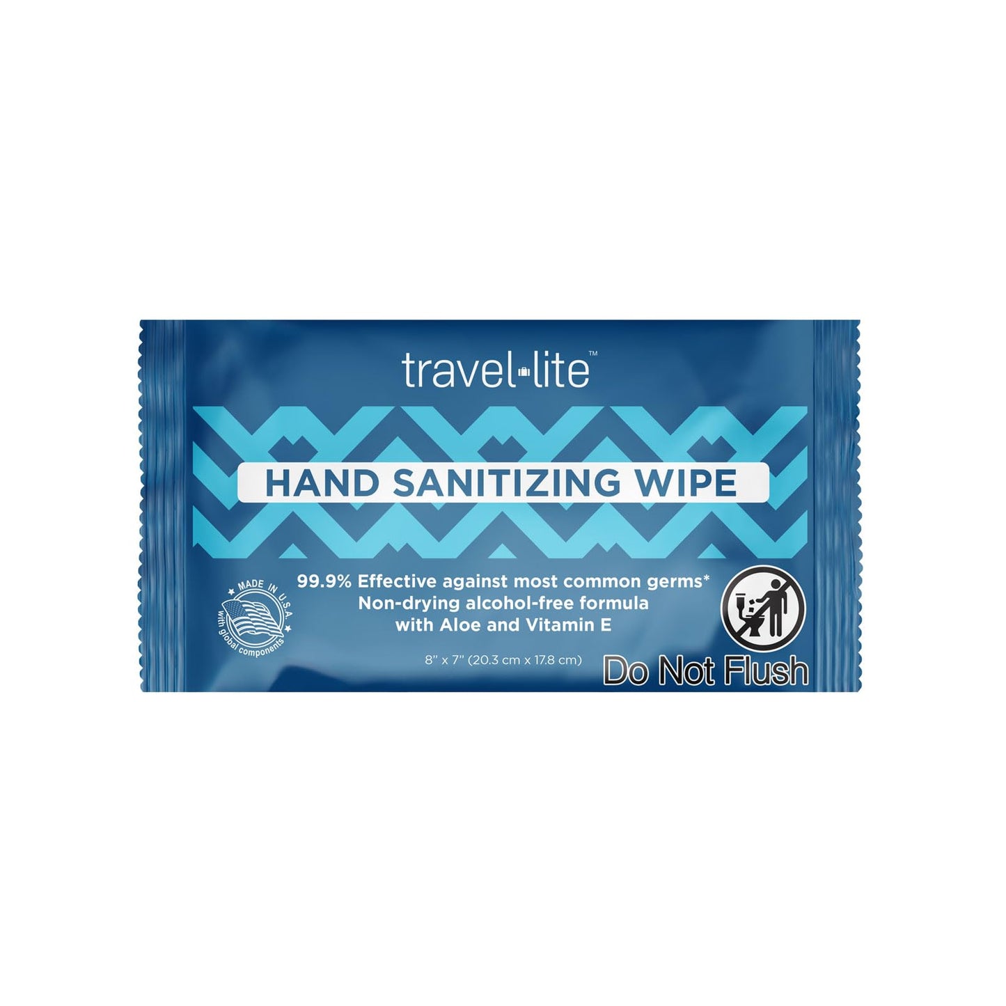 Travel Lite Alcohol-Free Hand Wipes with Aloe Vera & Vitamin E – 200 Count