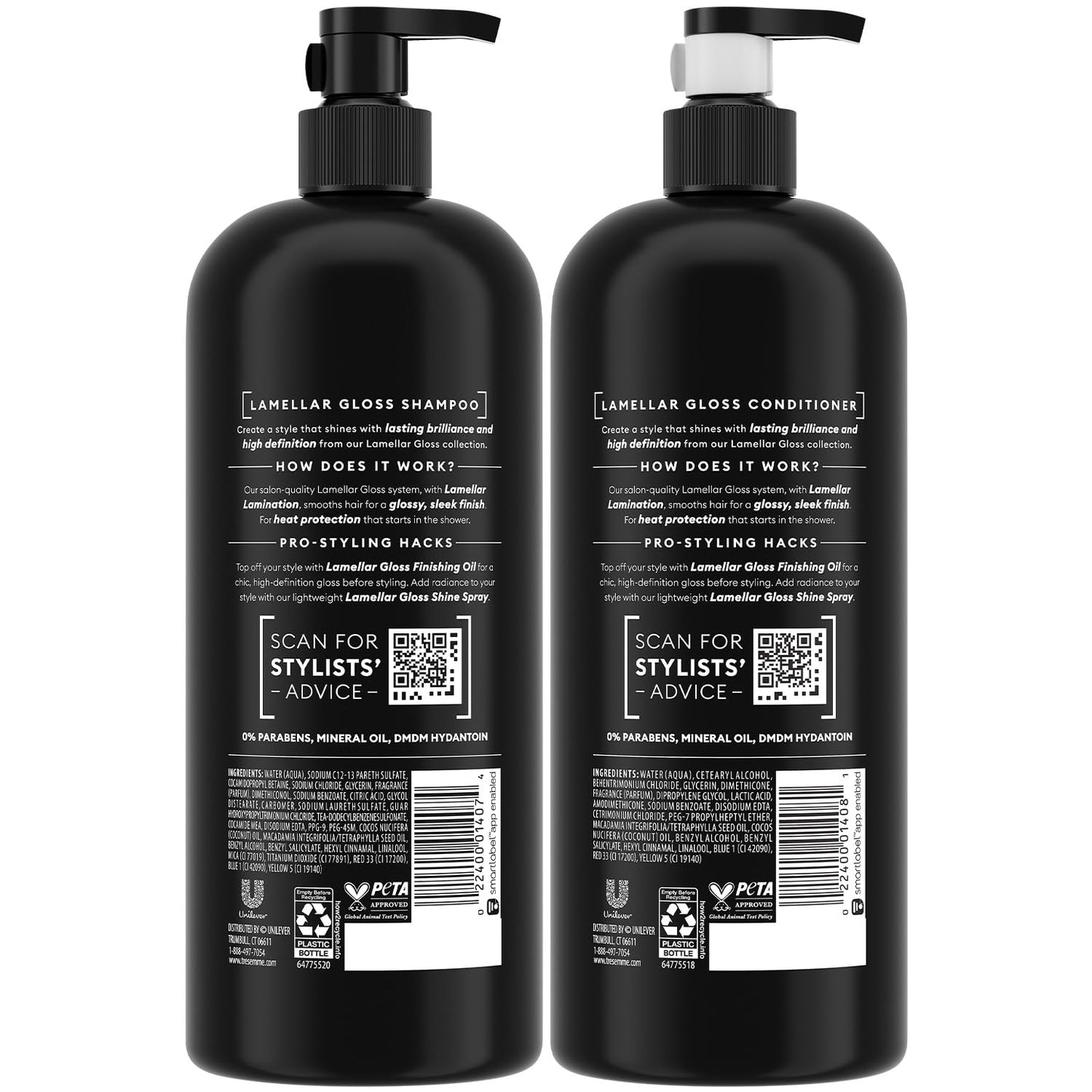 TRESemmé Lamellar Gloss Shampoo & Conditioner – 28 oz Each