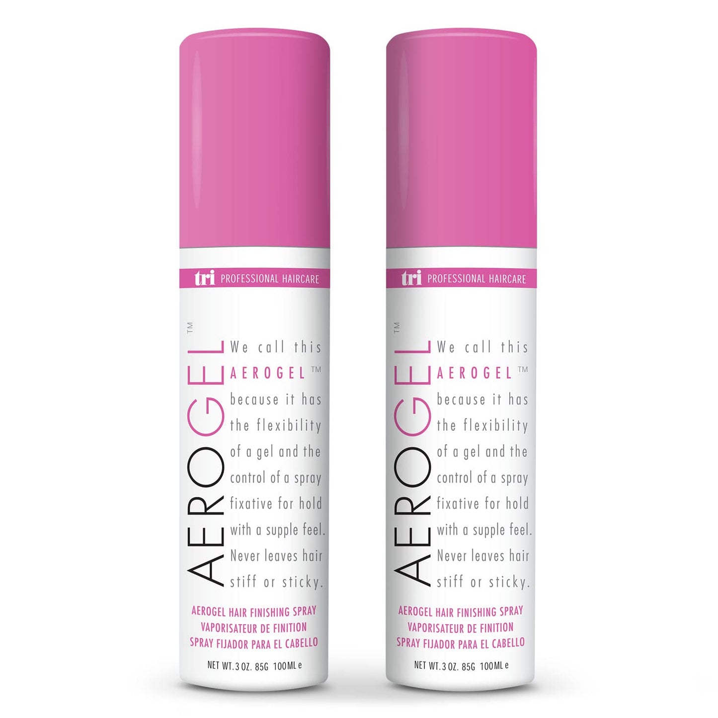 TRIDESIGN Aerogel Hairspray – Strong, Flexible Hold, Shine, and Volume (Travel Size 3 Oz)