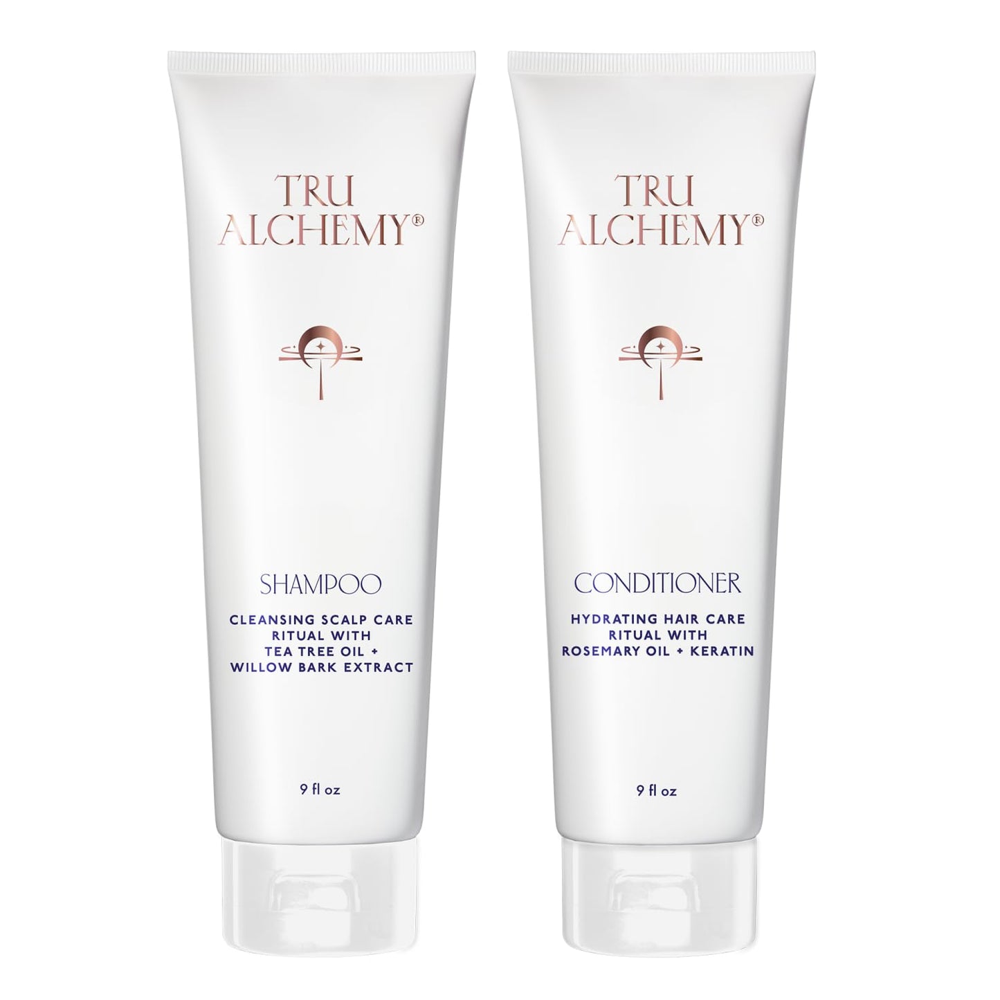 Tru Alchemy Shampoo & Conditioner – Dry, Damaged Hair Care Duo for Volume & Hydration (9 fl oz)