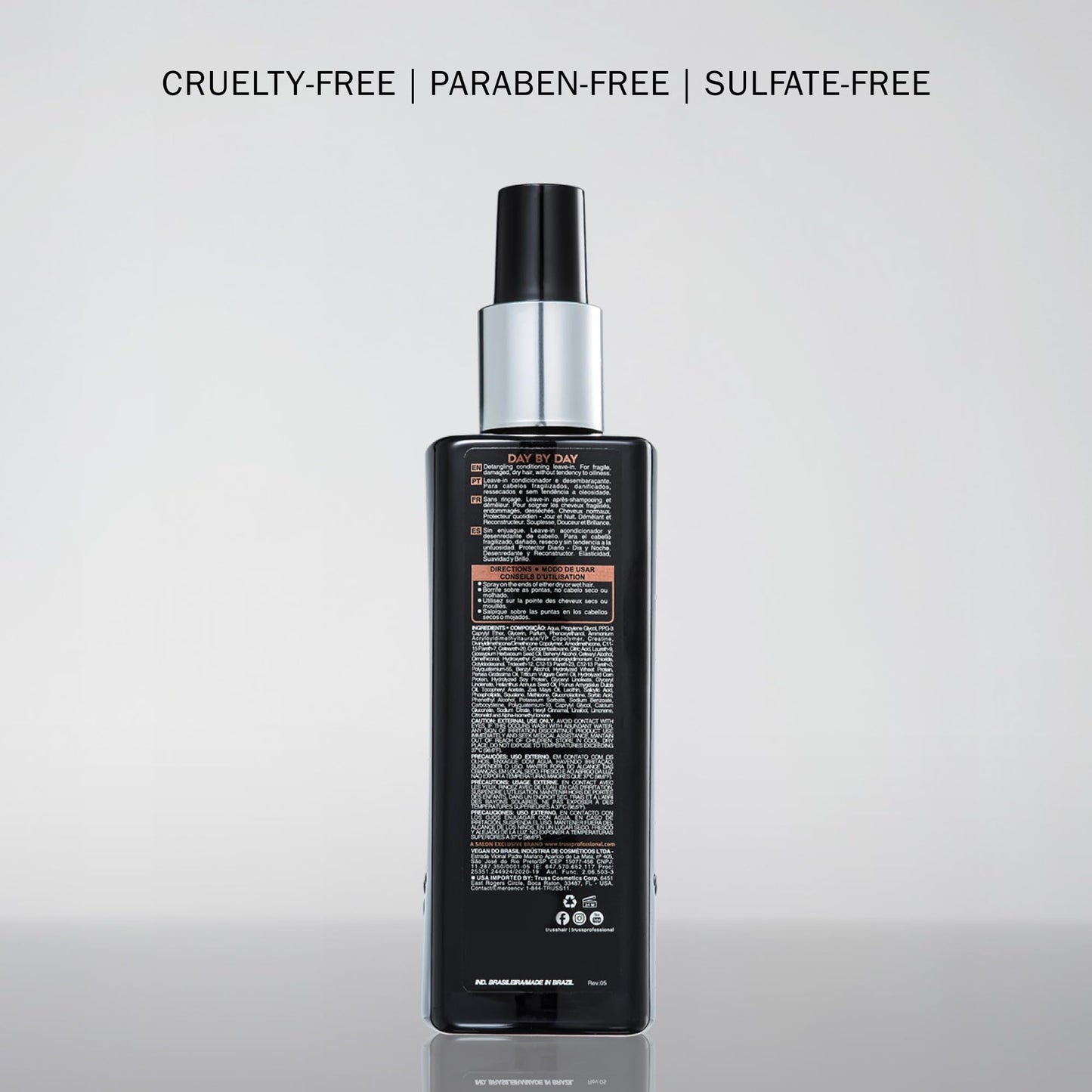TRUSS Day by Day Leave In Conditioner Spray – Lightweight Detangler & Heat Protectant for Hair (8.45 oz)