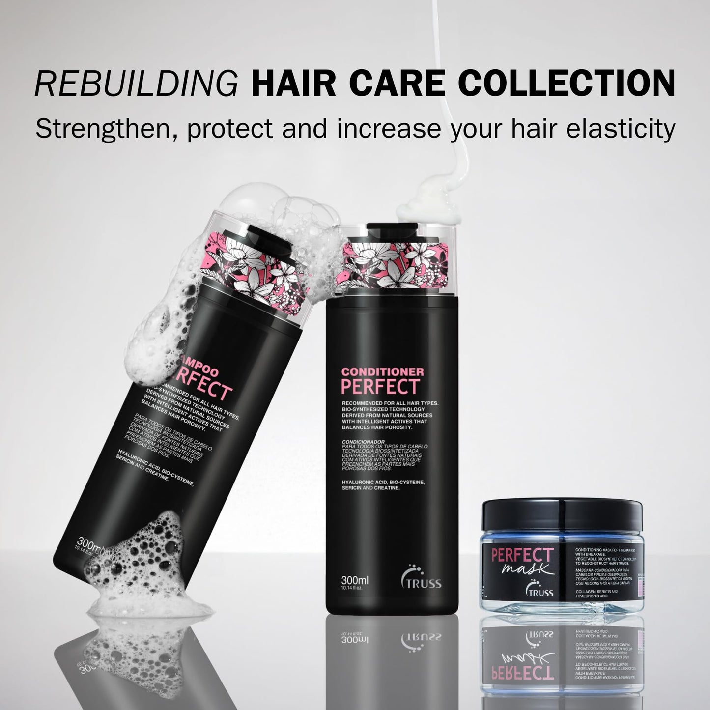 TRUSS Moisturizing Shampoo for Damaged Hair | Gentle Cleanse, Frizz Control & Color Protection