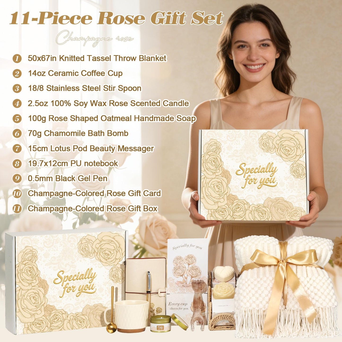 TsunNee Gifts for Women - Thoughtful Self-Care Gift Box for Birthdays & Special Occasions