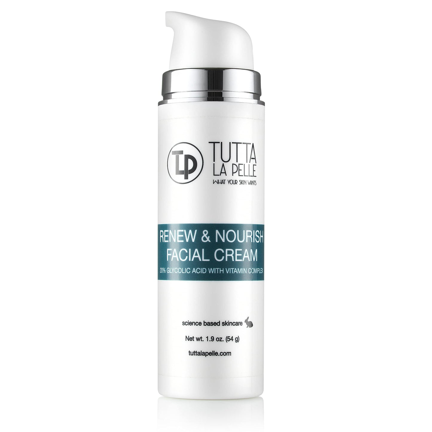 Glycolic Acid Cream 20% AHA with Vitamin Complex — Oil-Free Day & Night Moisturizer | Tutta La Pelle