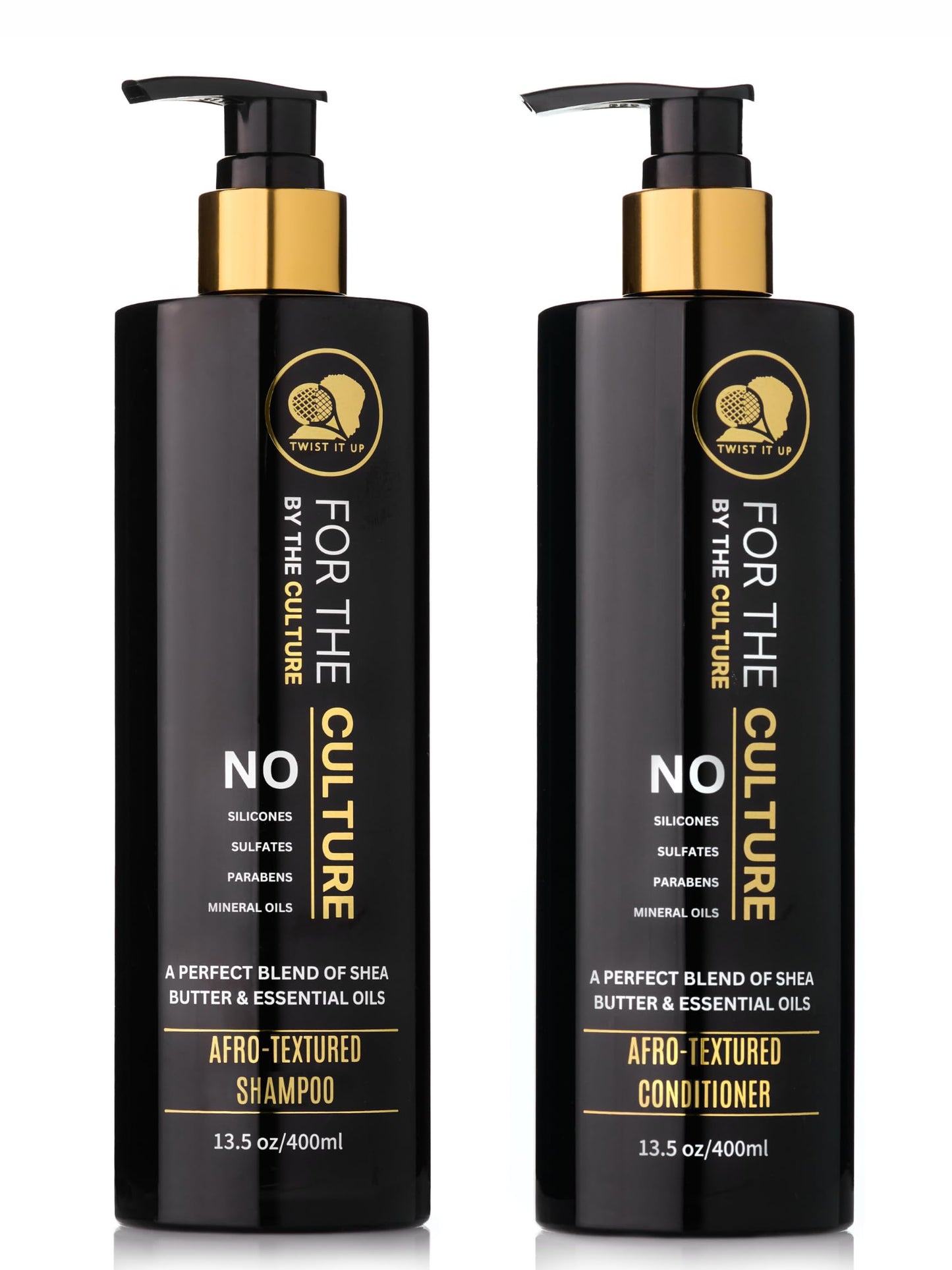Twist It Up Gold Standard Shampoo & Conditioner Set | 20+ Natural Ingredients