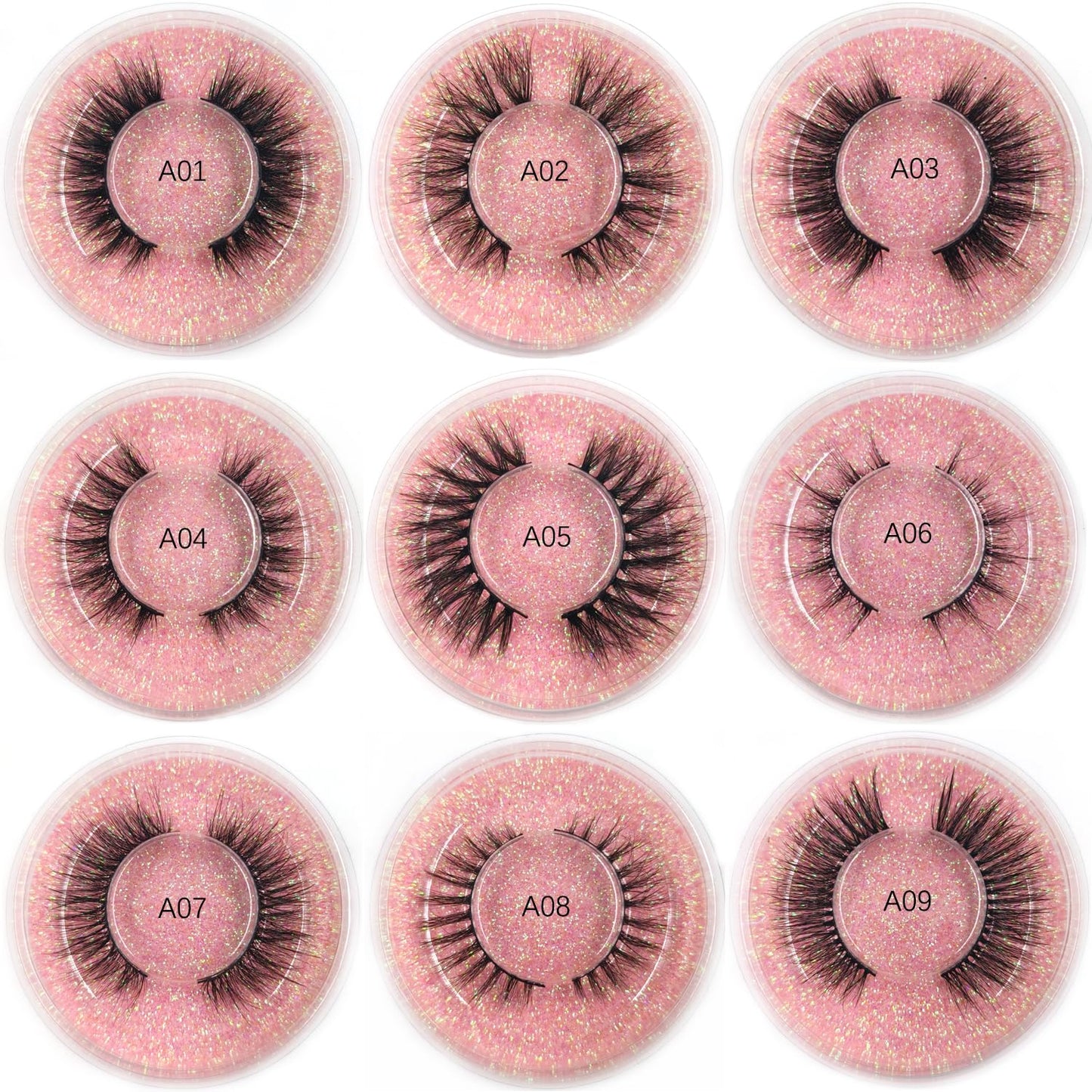 U-Hotmi Wholesale Fales Eyelashes – Mink Lashes Thick 5D Volume Natural Fake Lashes Pack (50 Pairs)