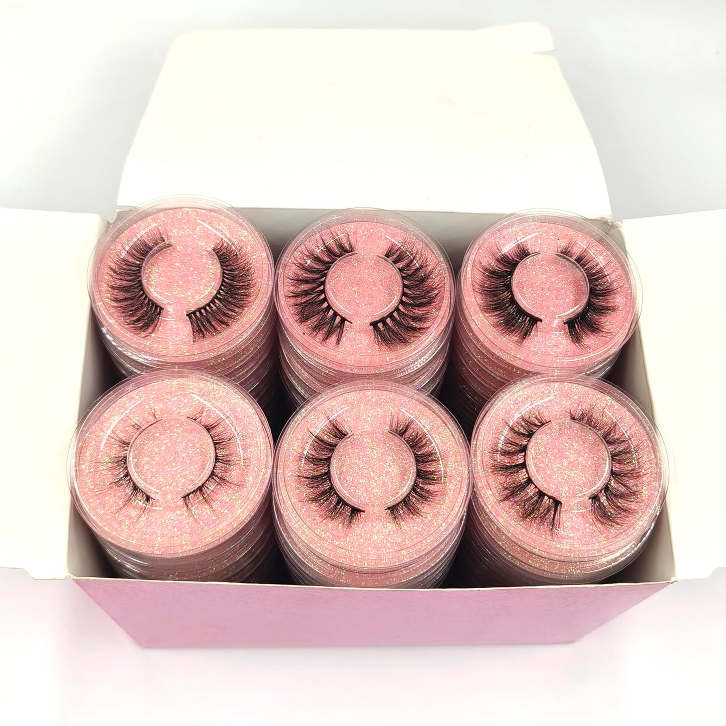 U-Hotmi Wholesale Fales Eyelashes – Mink Lashes Thick 5D Volume Natural Fake Lashes Pack (50 Pairs)