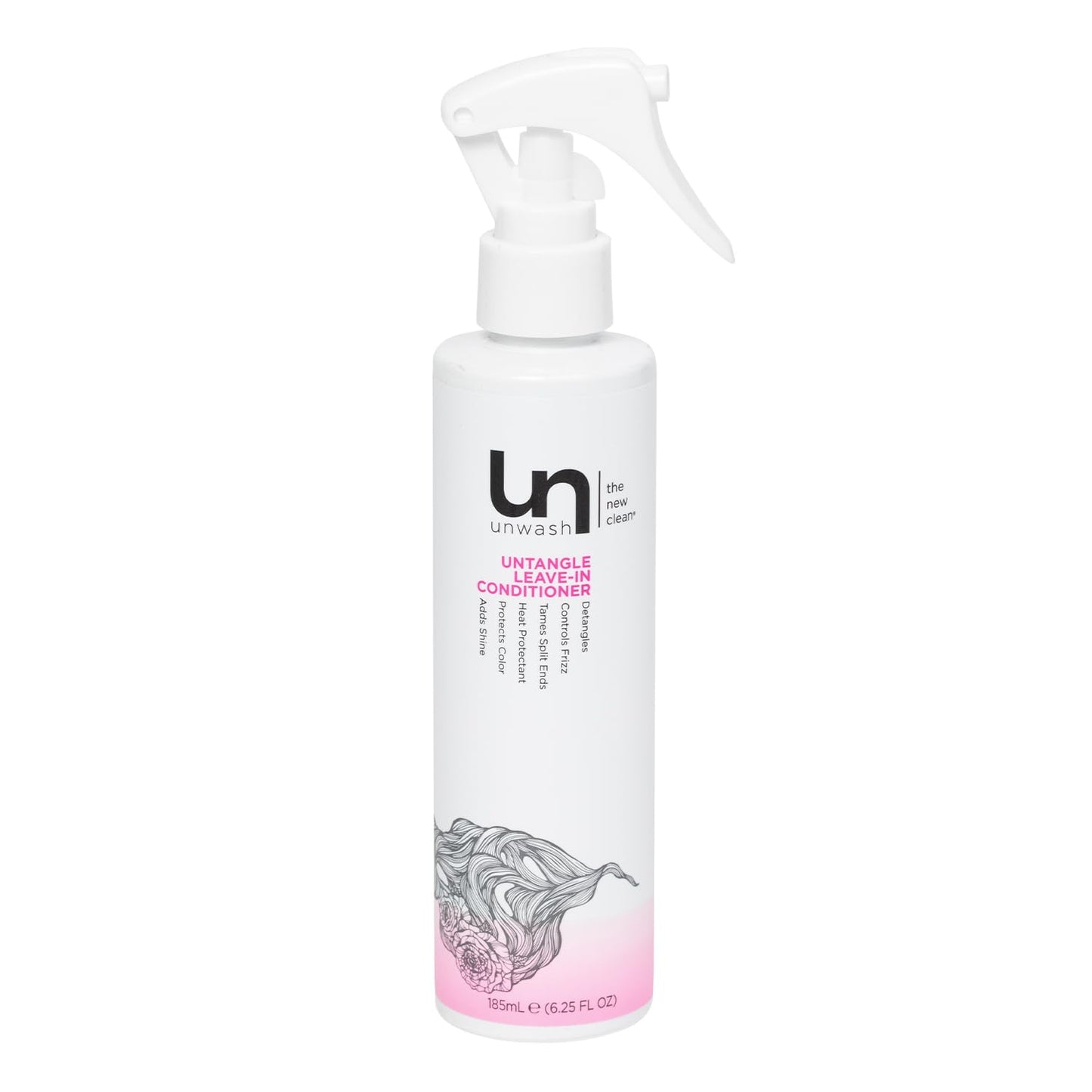 Unwash Untangle Leave-In Conditioner – Gentle Detangling, Frizz Control, Heat Protection | Vegan & Cruelty-Free