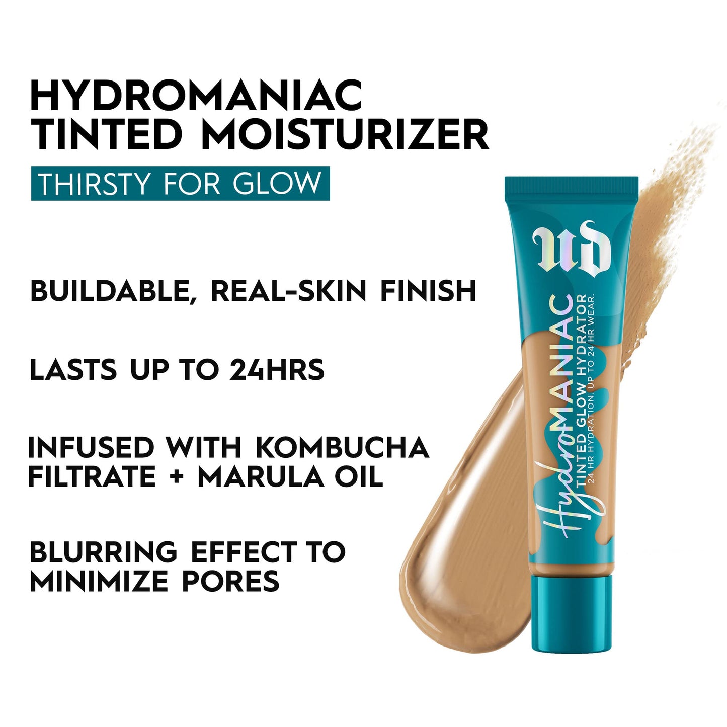 Urban Decay Hydromaniac Dewy Foundation – Hydrating Tinted Moisturizer (51 Medium Neutral)