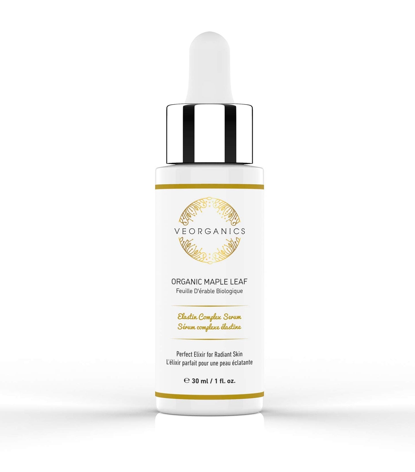 VeOrganics Maple Leaf Elastin Complex Facial Serum – Vitamin C Rich Anti-Aging
