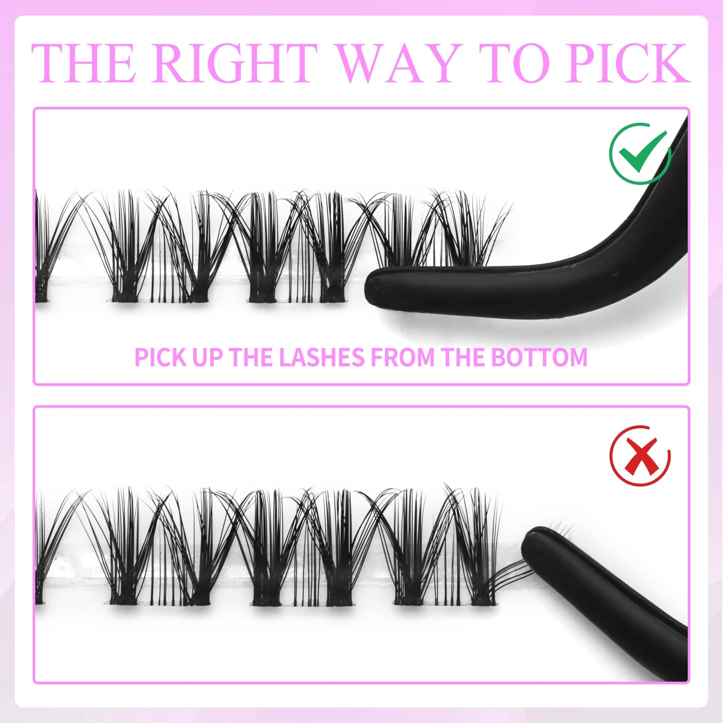 VEYESBEAUTY Lash Clusters Kit – DIY Individual Lashes, Whisper Lash 8–16mm