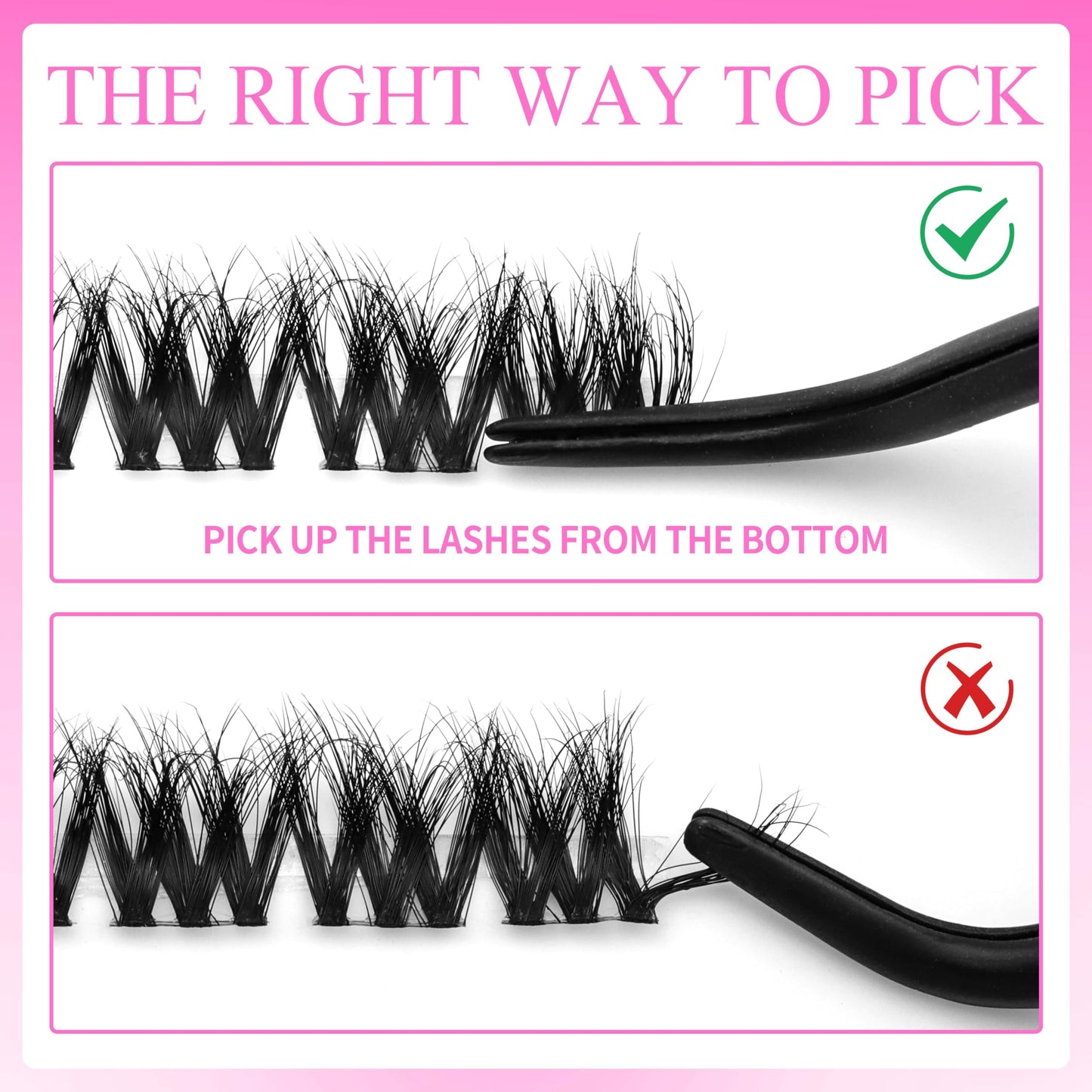 VEYESBEAUTY VBmuse 3D Lash Clusters – Fluffy, Layered Lashes (10–18mm)