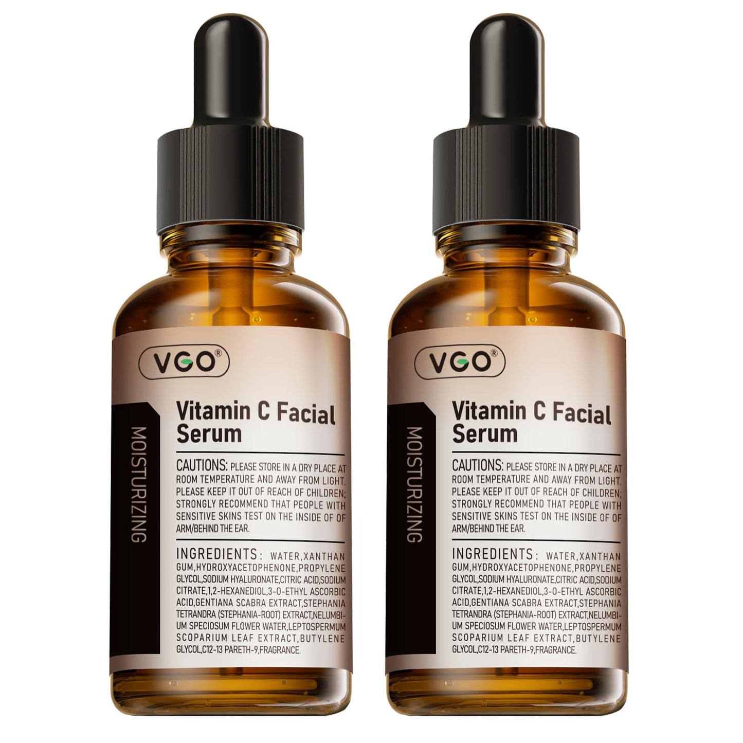 VGO 2 Pack Vitamin C Face Serum – Deep Hydration, Radiance & Even Tone
