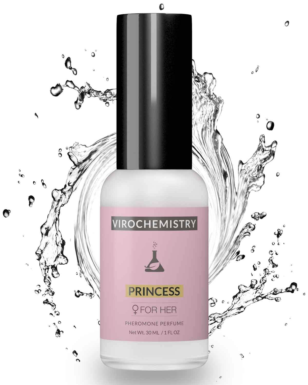 VIROCHEMISTRY Princess Pheromone Perfume – Ultra Strength, Alcohol-Free, 1 Fl Oz (Women)